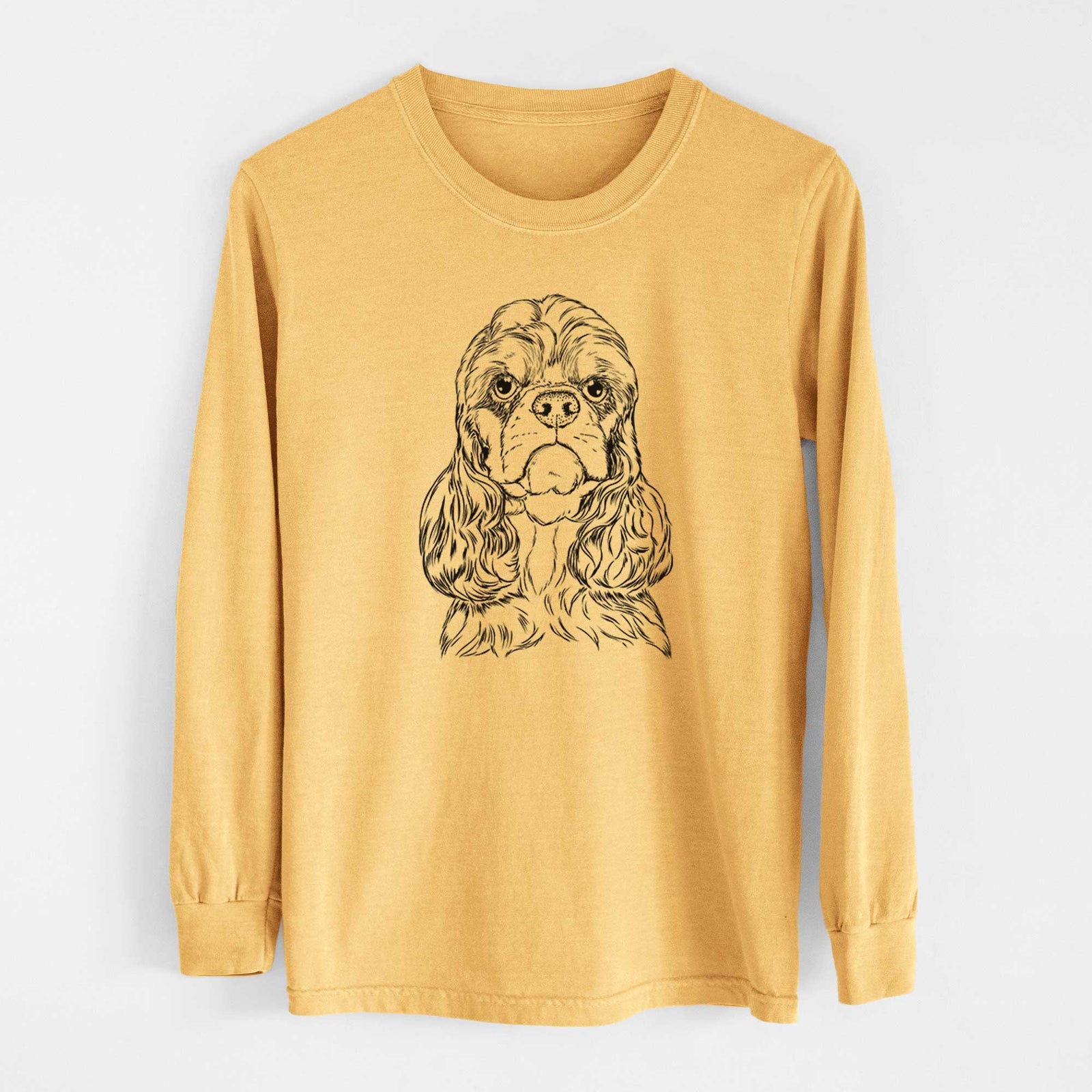 Bare Emma the Cocker Spaniel - Heavyweight 100% Cotton Long Sleeve