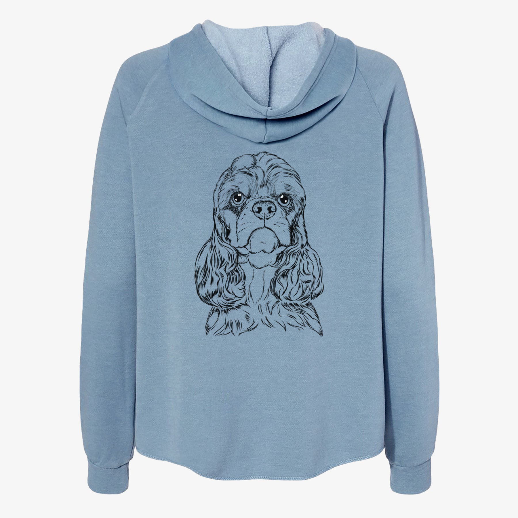 Emma the Cocker Spaniel - Women's Cali Wave Zip-Up Sweatshirt