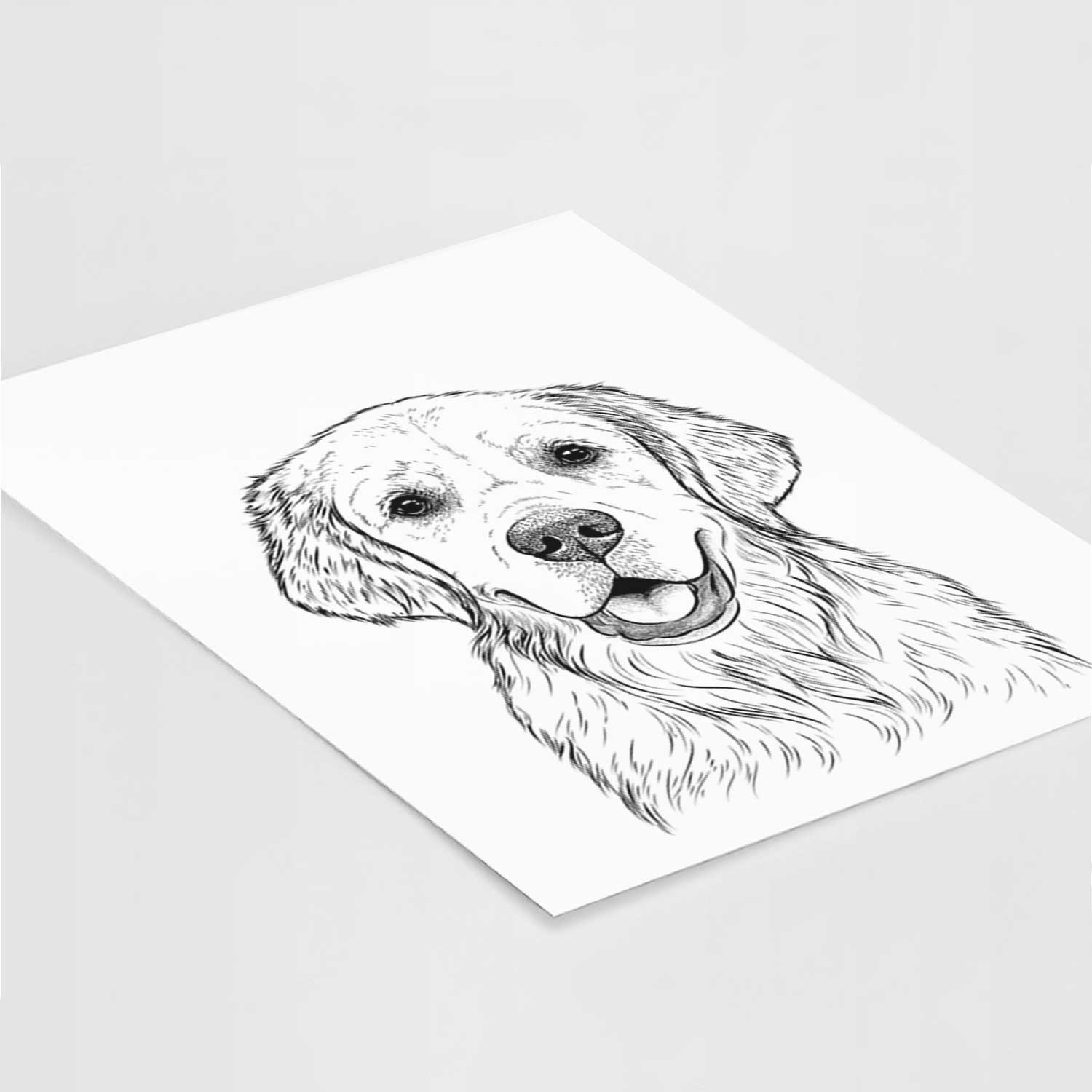 Emma the Golden Retriever Art Print