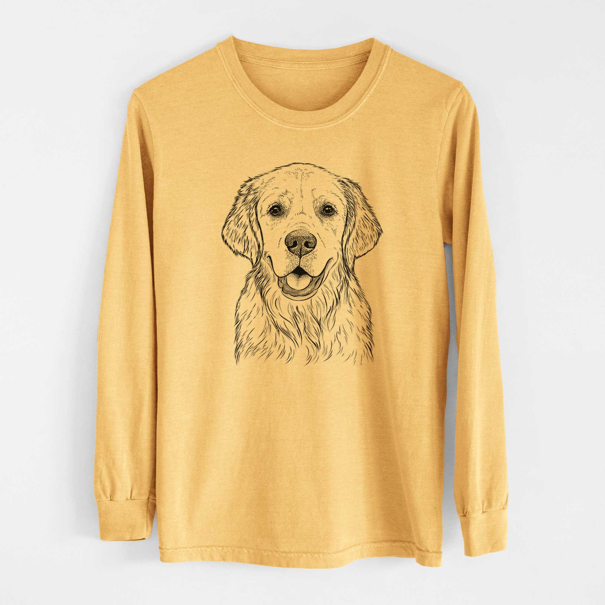 Bare Emma the Golden Retriever - Heavyweight 100% Cotton Long Sleeve