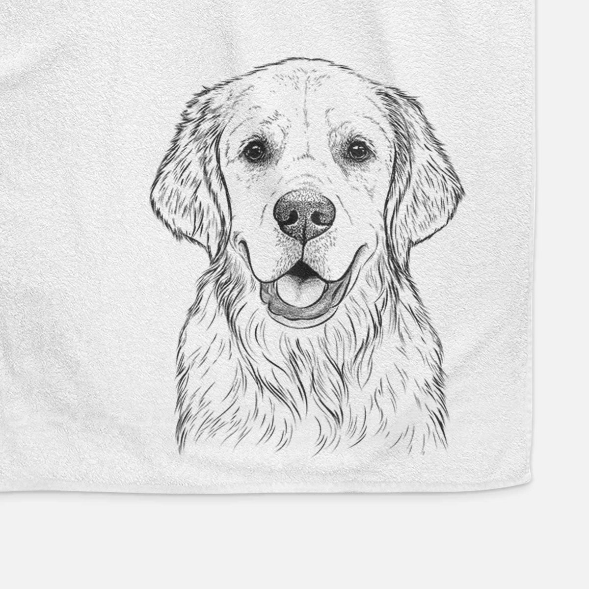 Emma the Golden Retriever Decorative Hand Towel