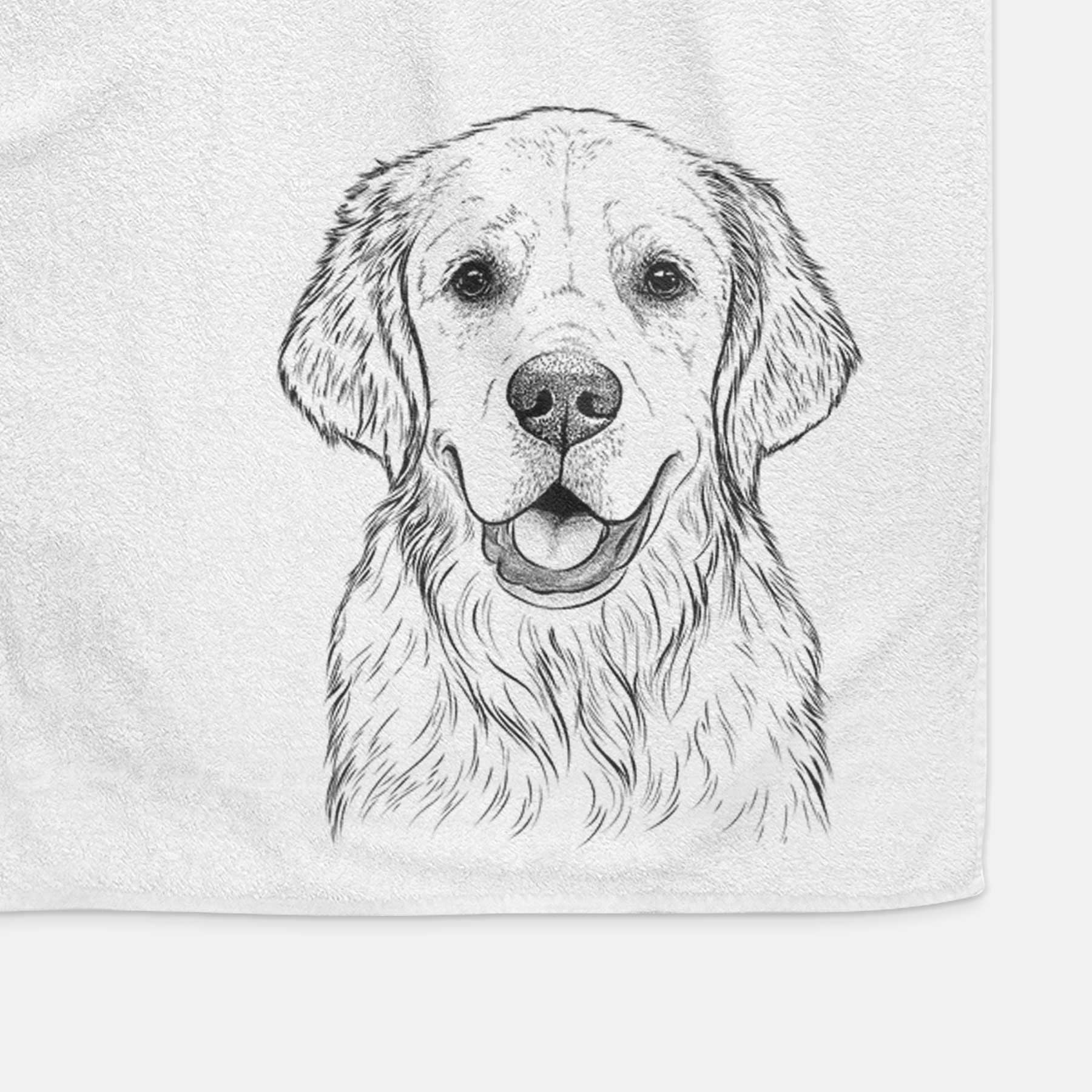 Emma the Golden Retriever Decorative Hand Towel