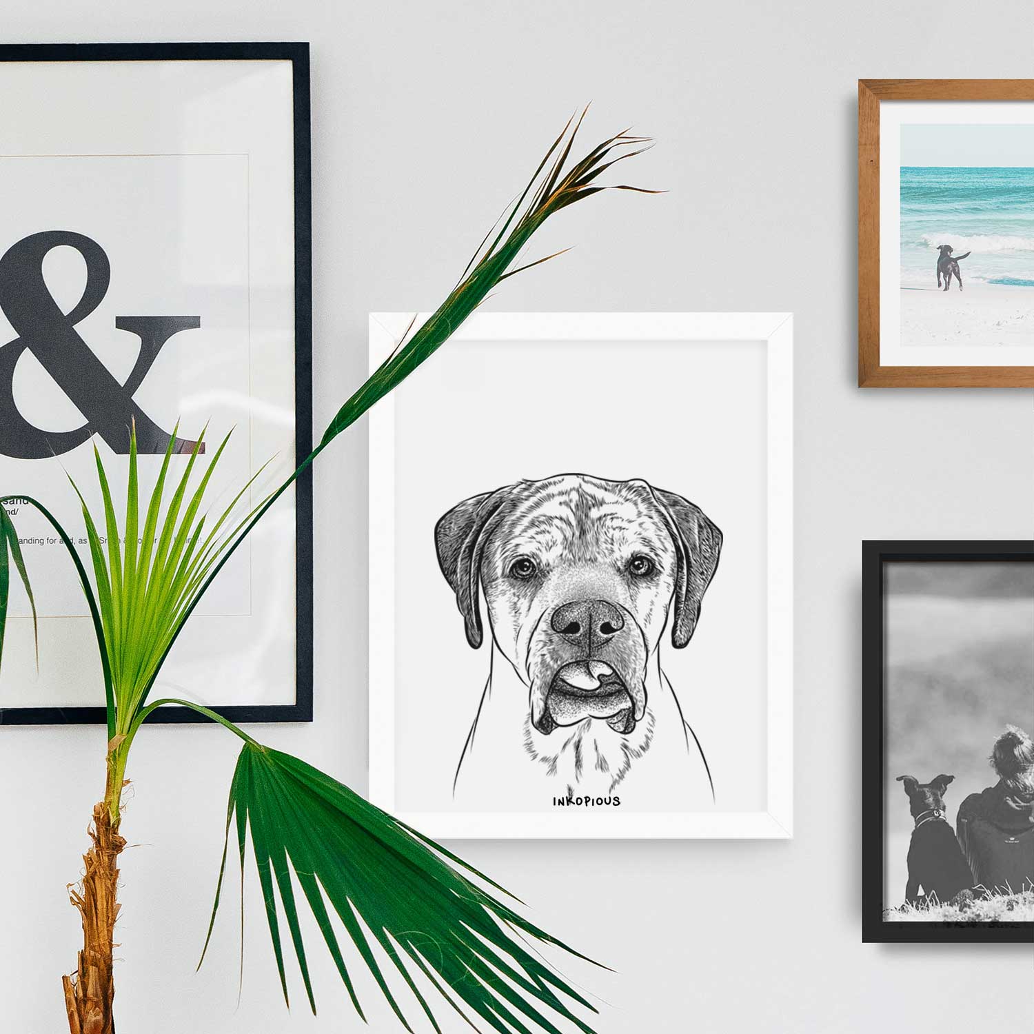 Emma the English Mastiff Art Print