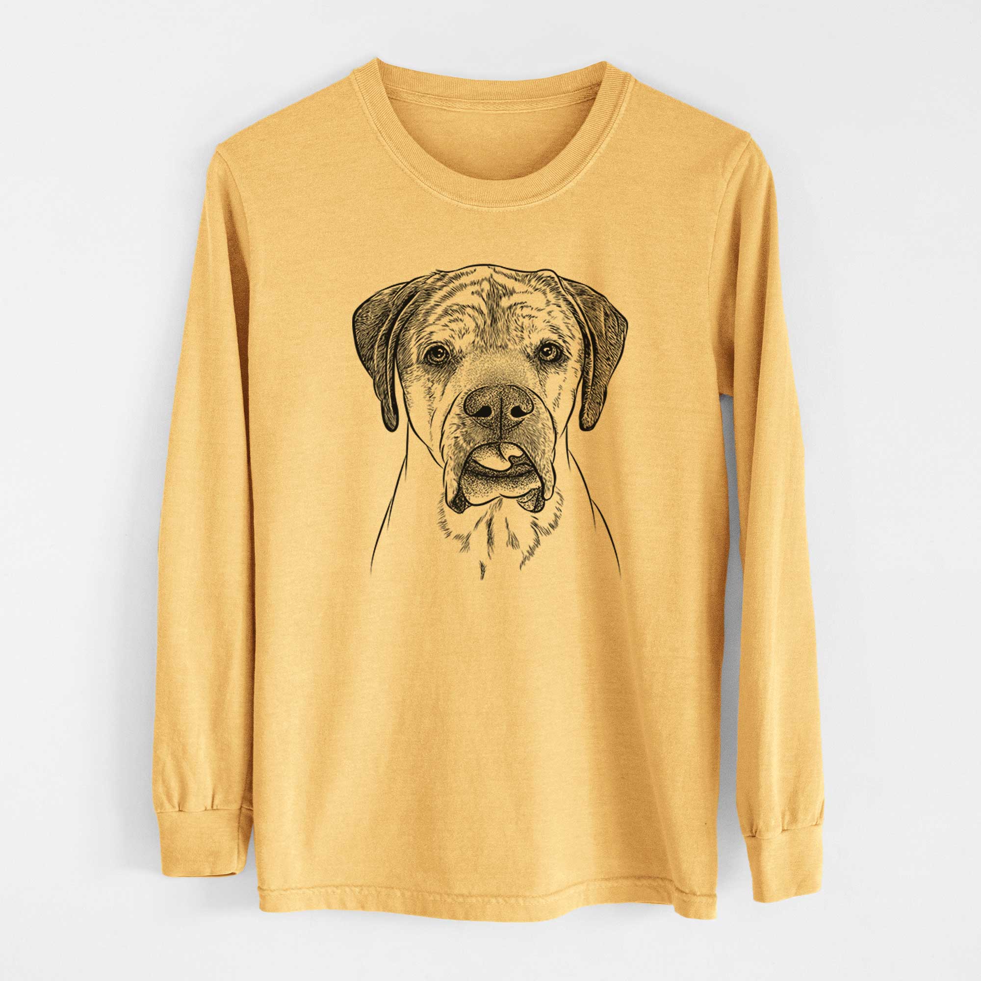 Bare Emma the English Mastiff - Heavyweight 100% Cotton Long Sleeve