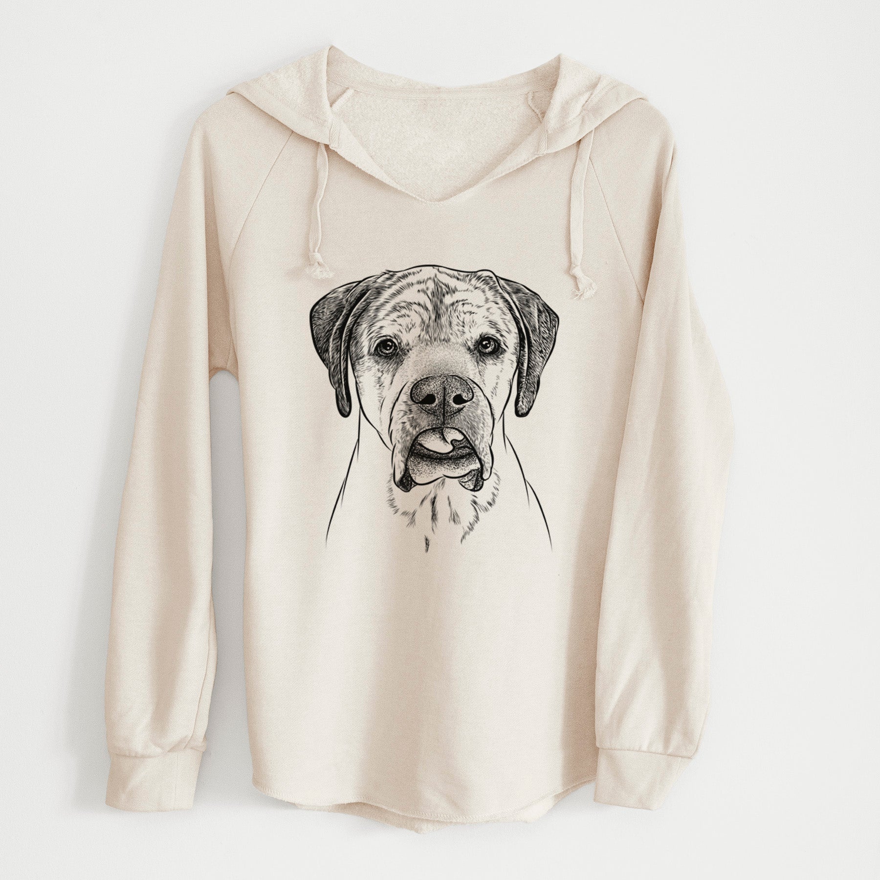 Bare Emma the English Mastiff - Cali Wave Hooded Sweatshirt