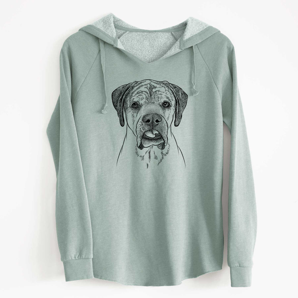 Bare Emma the English Mastiff - Cali Wave Hooded Sweatshirt