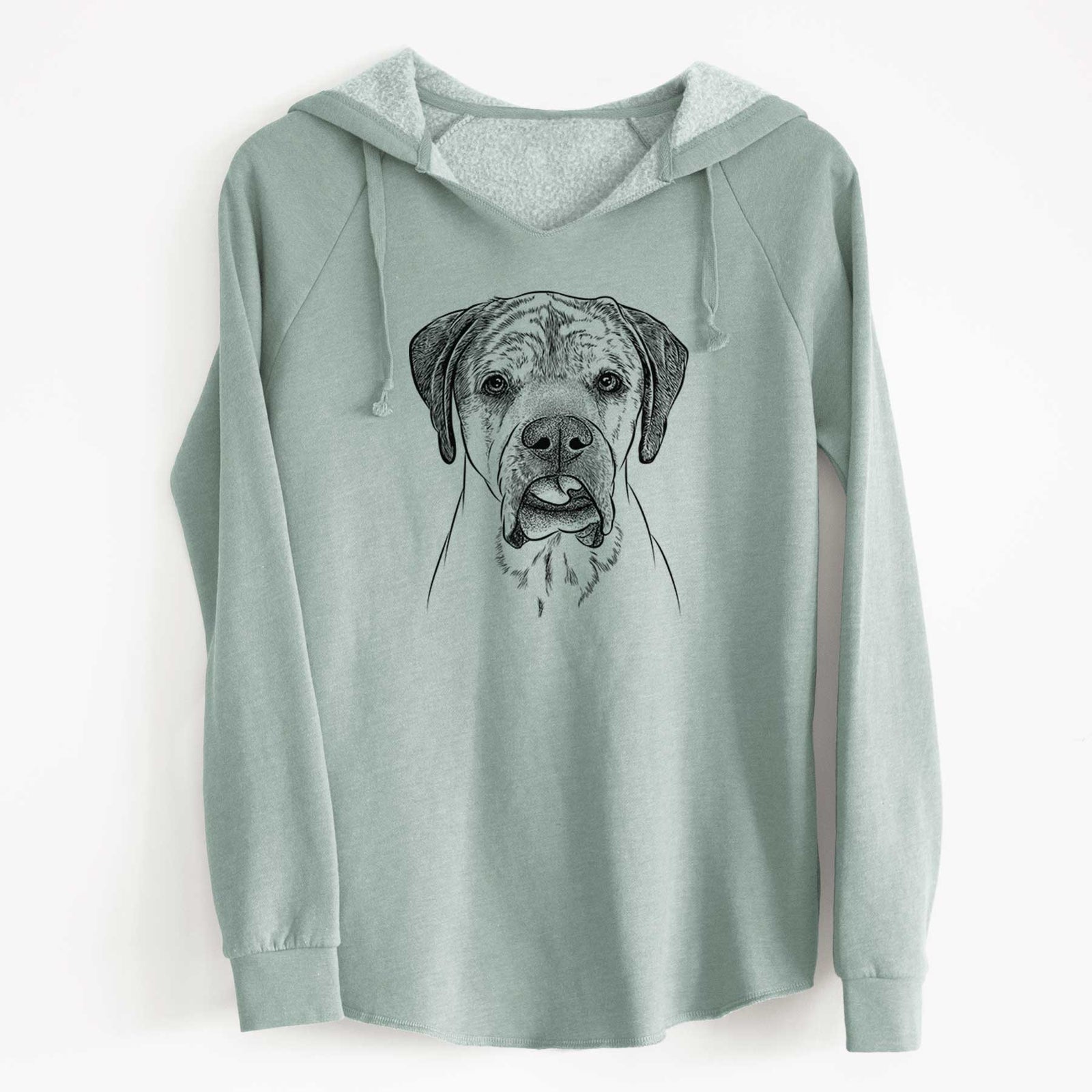 Bare Emma the English Mastiff - Cali Wave Hooded Sweatshirt