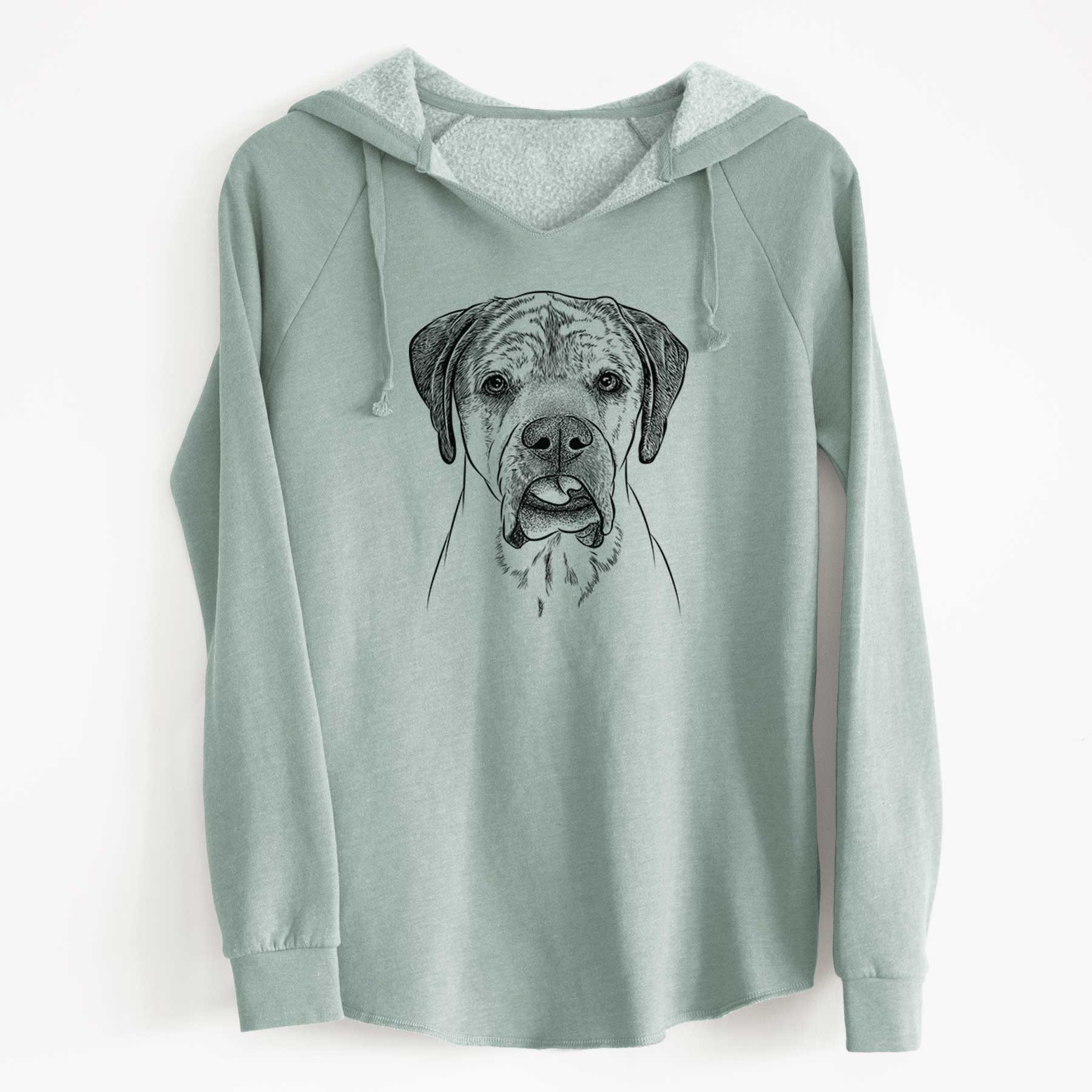 Bare Emma the English Mastiff - Cali Wave Hooded Sweatshirt