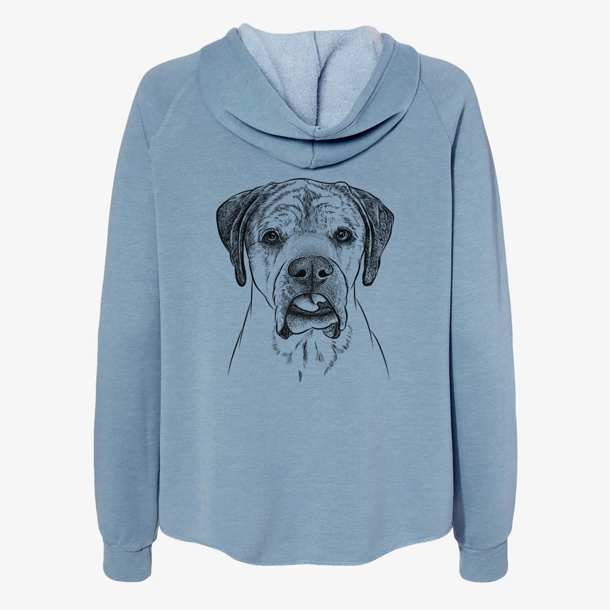 Emma the English Mastiff - Women's Cali Wave Zip-Up Sweatshirt
