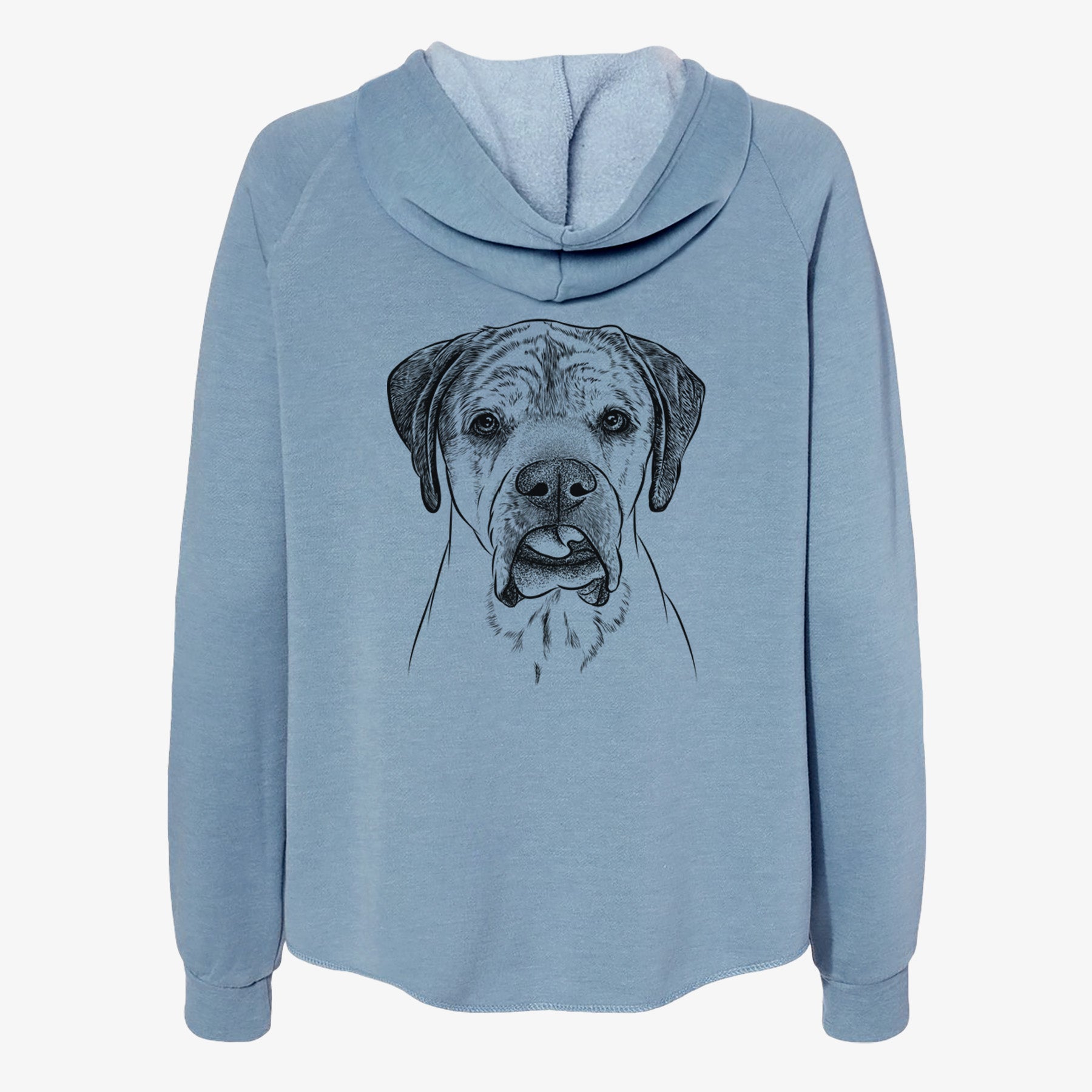 Emma the English Mastiff - Women's Cali Wave Zip-Up Sweatshirt