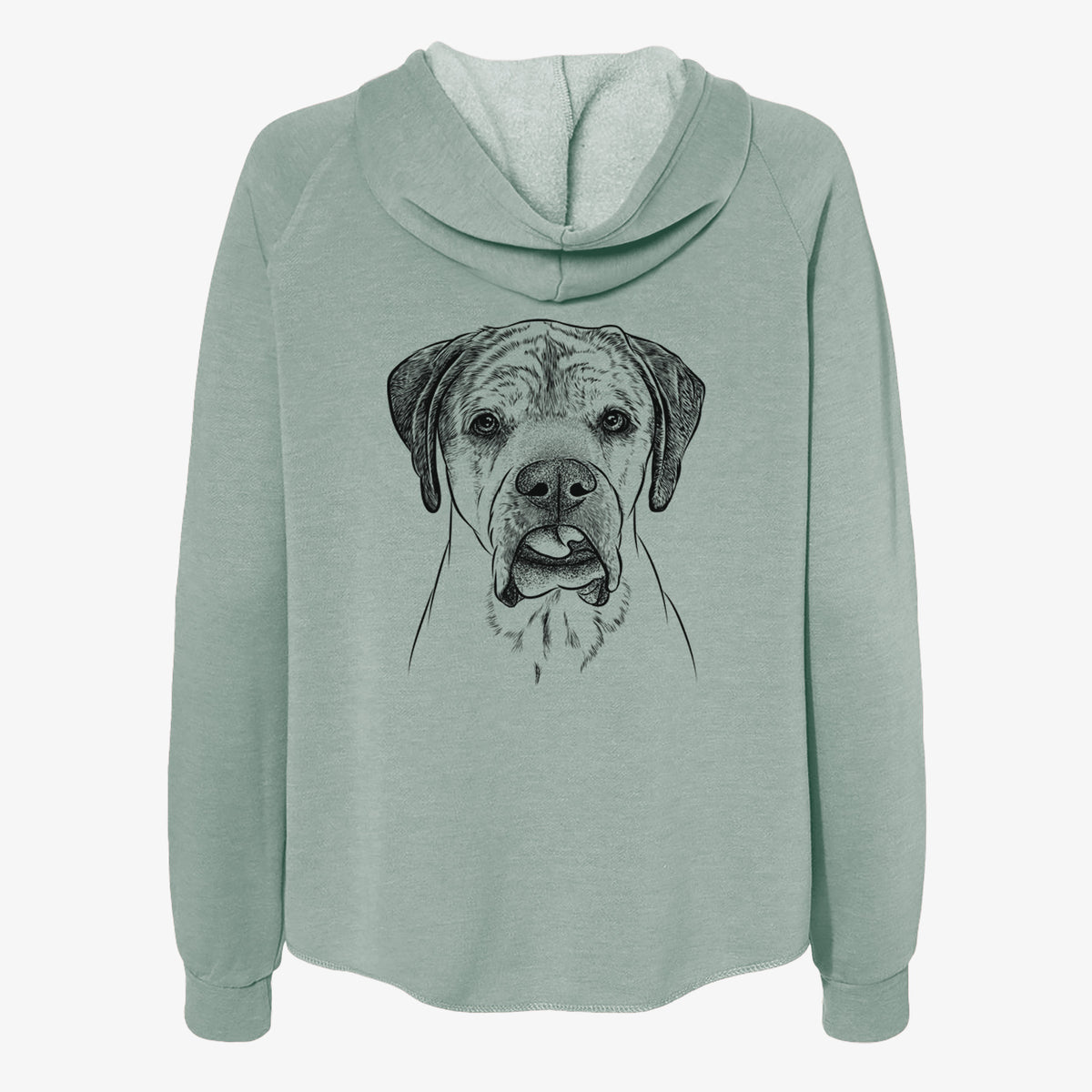 Emma the English Mastiff - Women's Cali Wave Zip-Up Sweatshirt