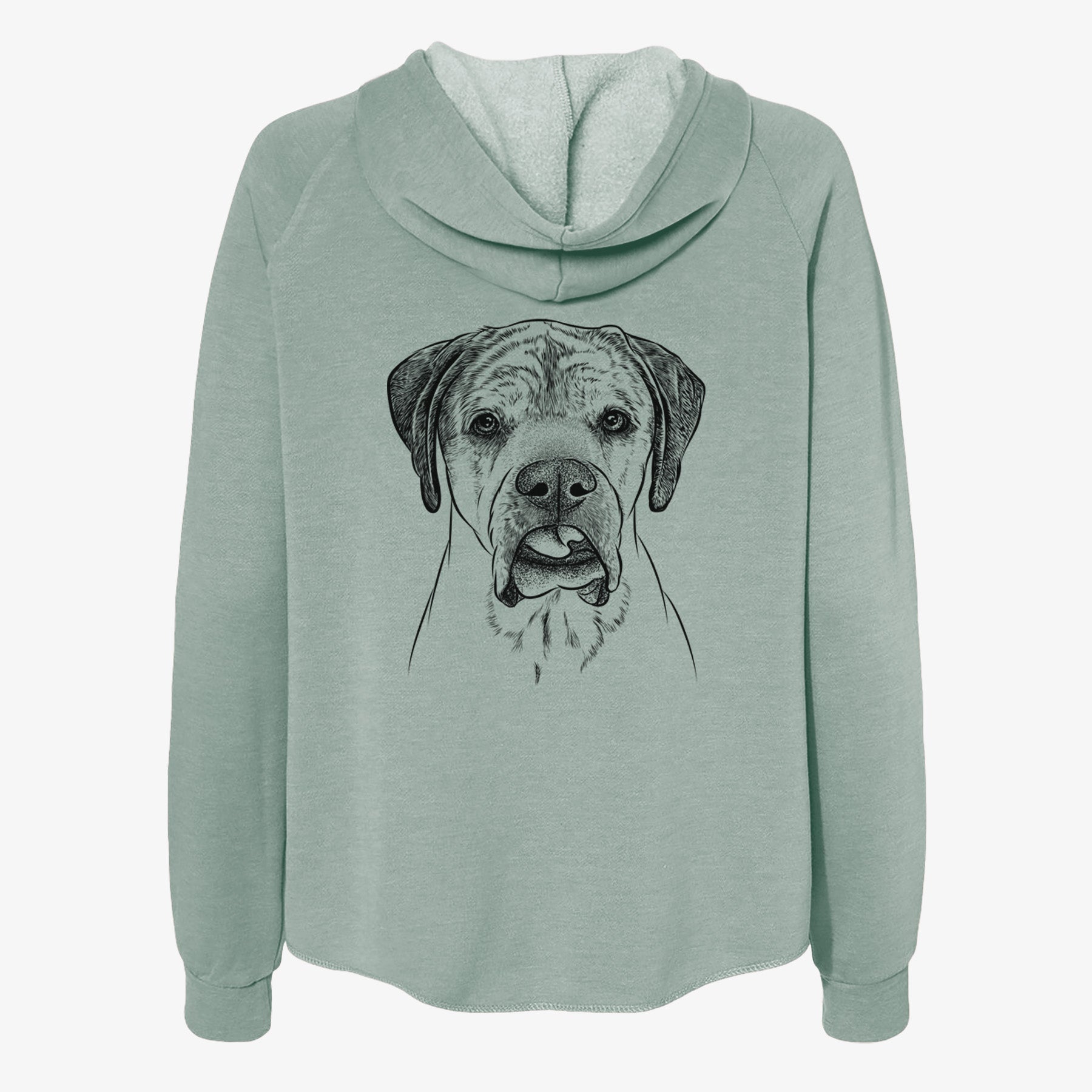Emma the English Mastiff - Women's Cali Wave Zip-Up Sweatshirt
