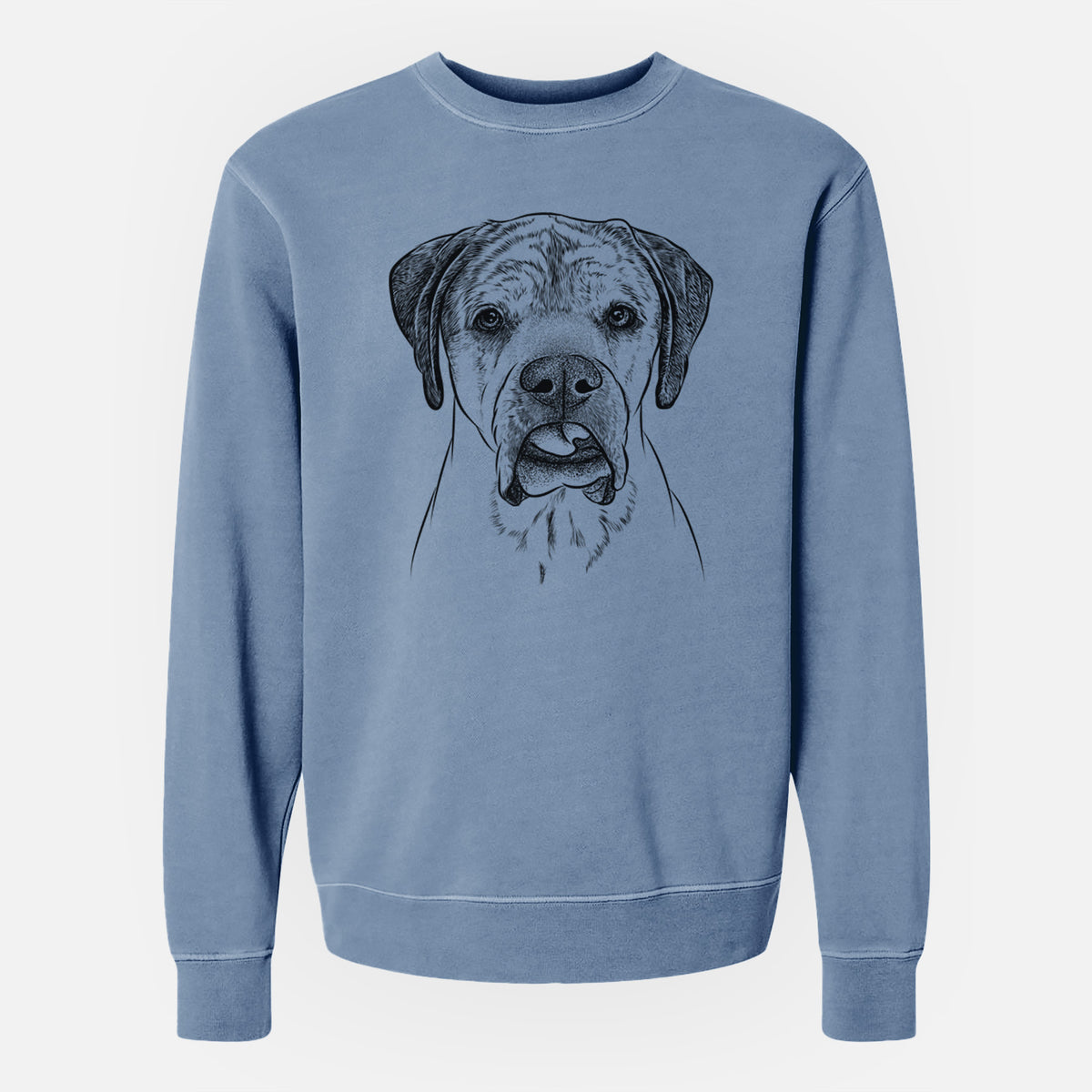 Bare Emma the English Mastiff - Unisex Pigment Dyed Crew Sweatshirt