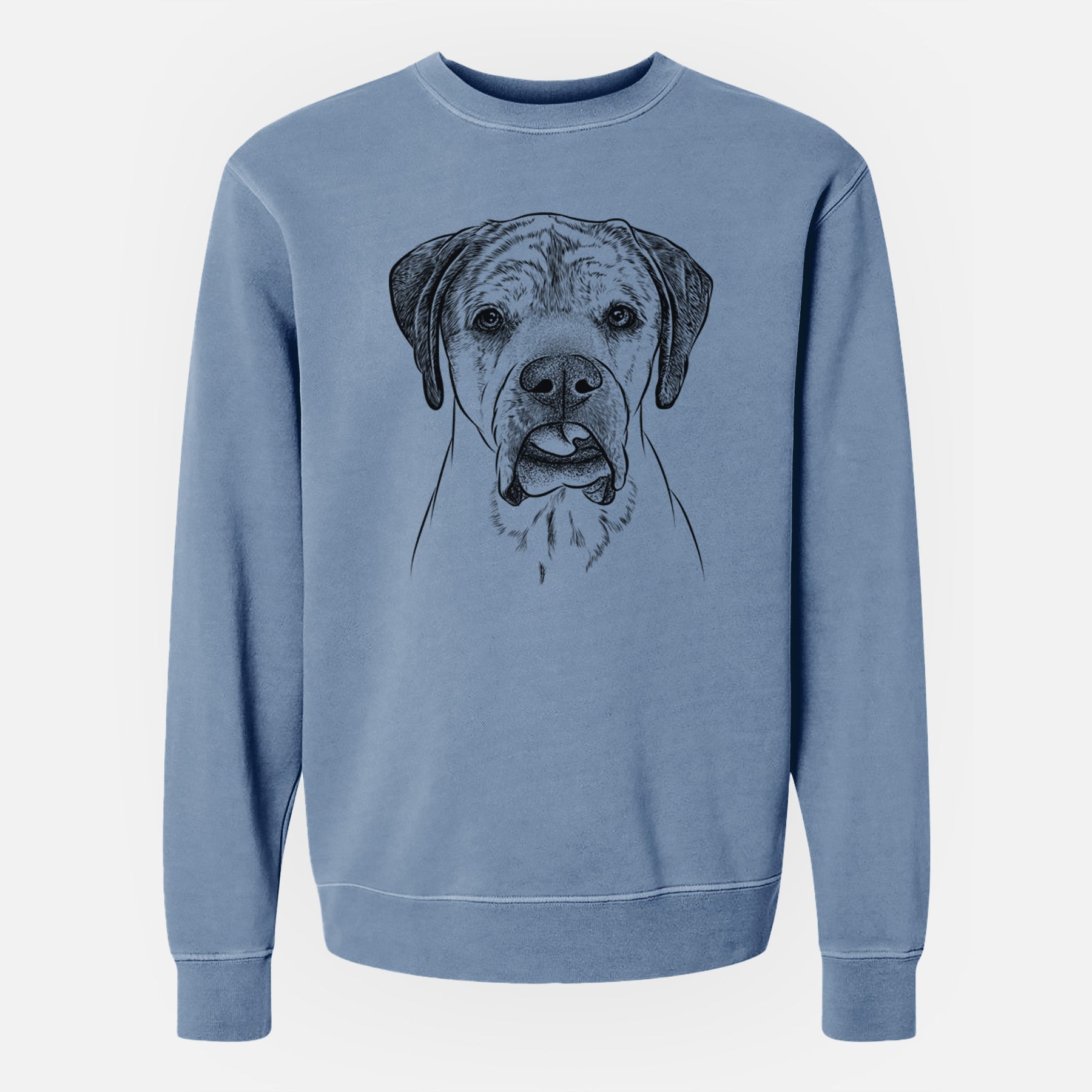 Bare Emma the English Mastiff - Unisex Pigment Dyed Crew Sweatshirt