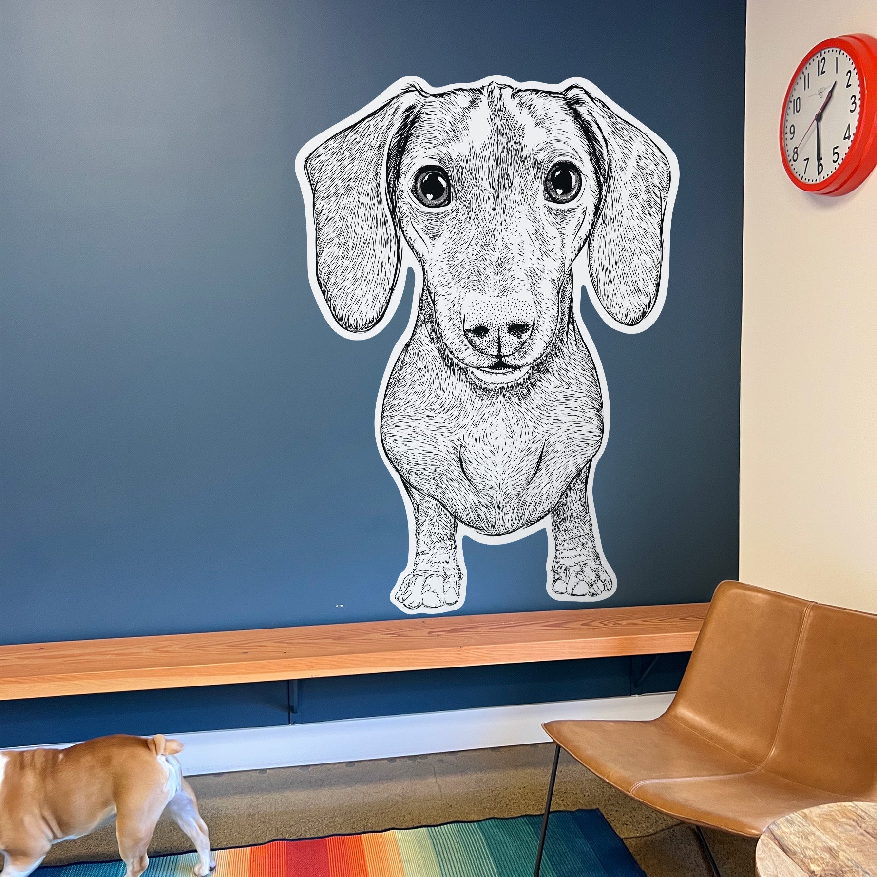 Ernie the Mini Dachshund - Wall Decal