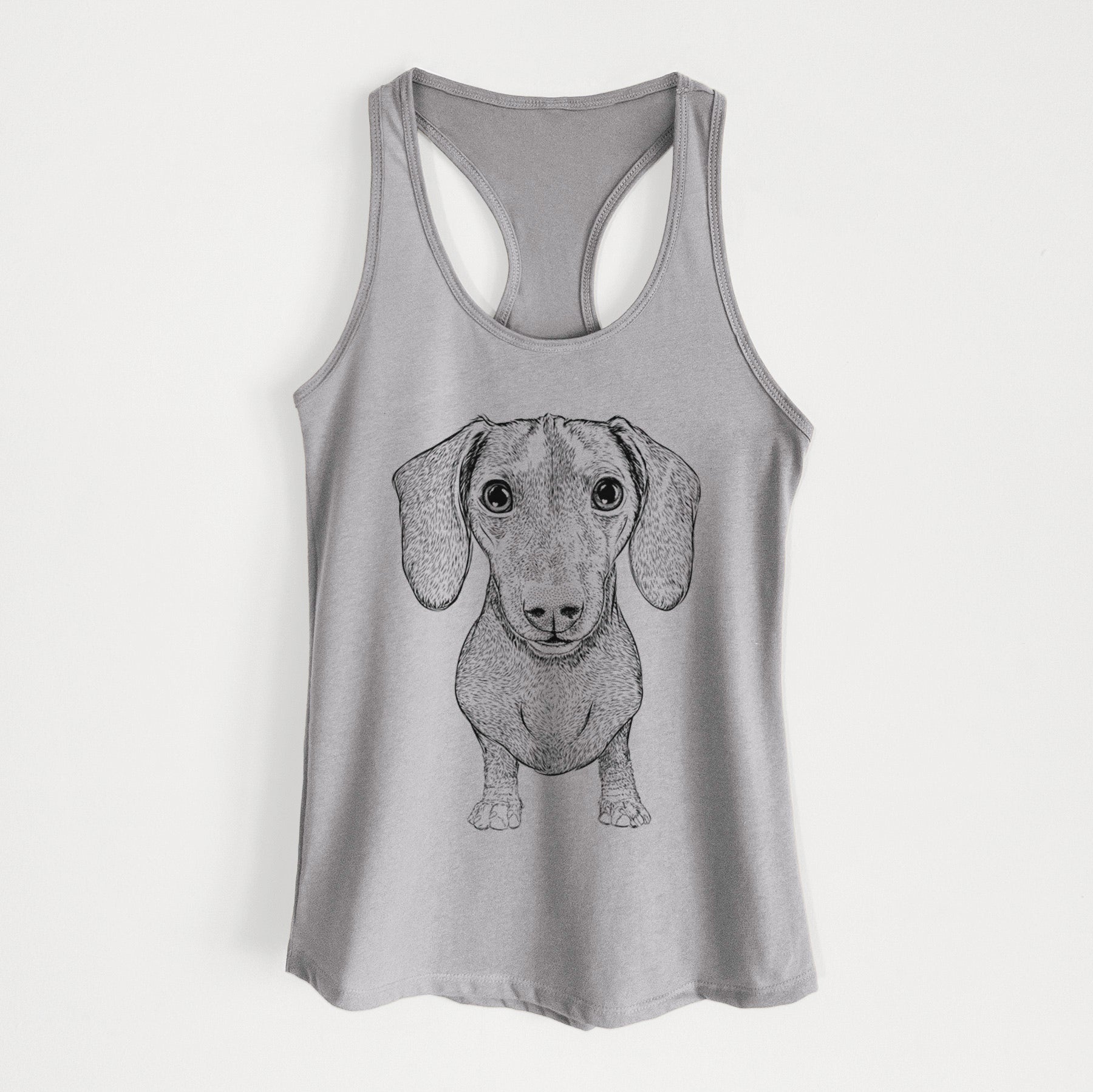 Ernie the Mini Dachshund - Women's Racerback Tanktop