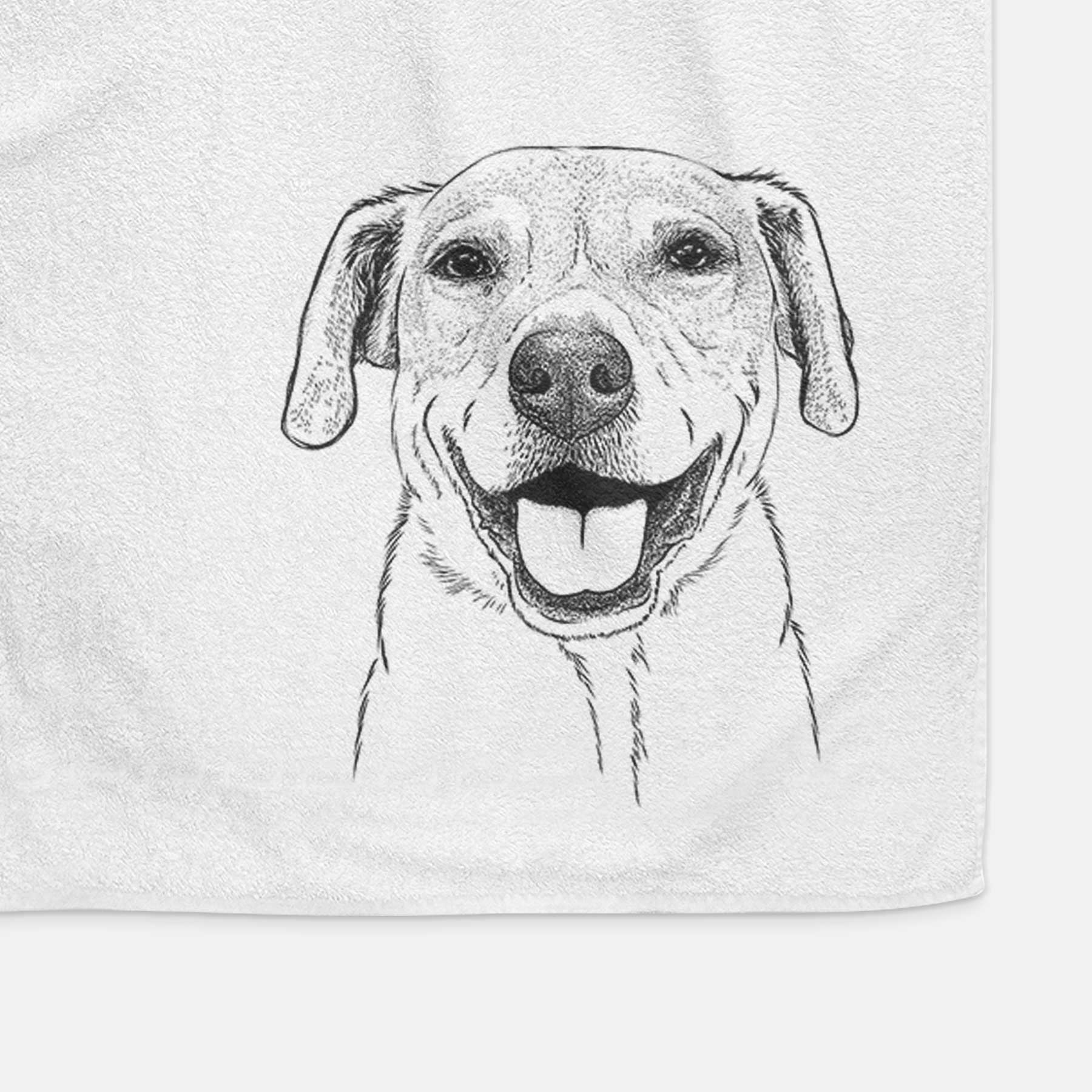 Ernie the Mixed Breed Decorative Hand Towel