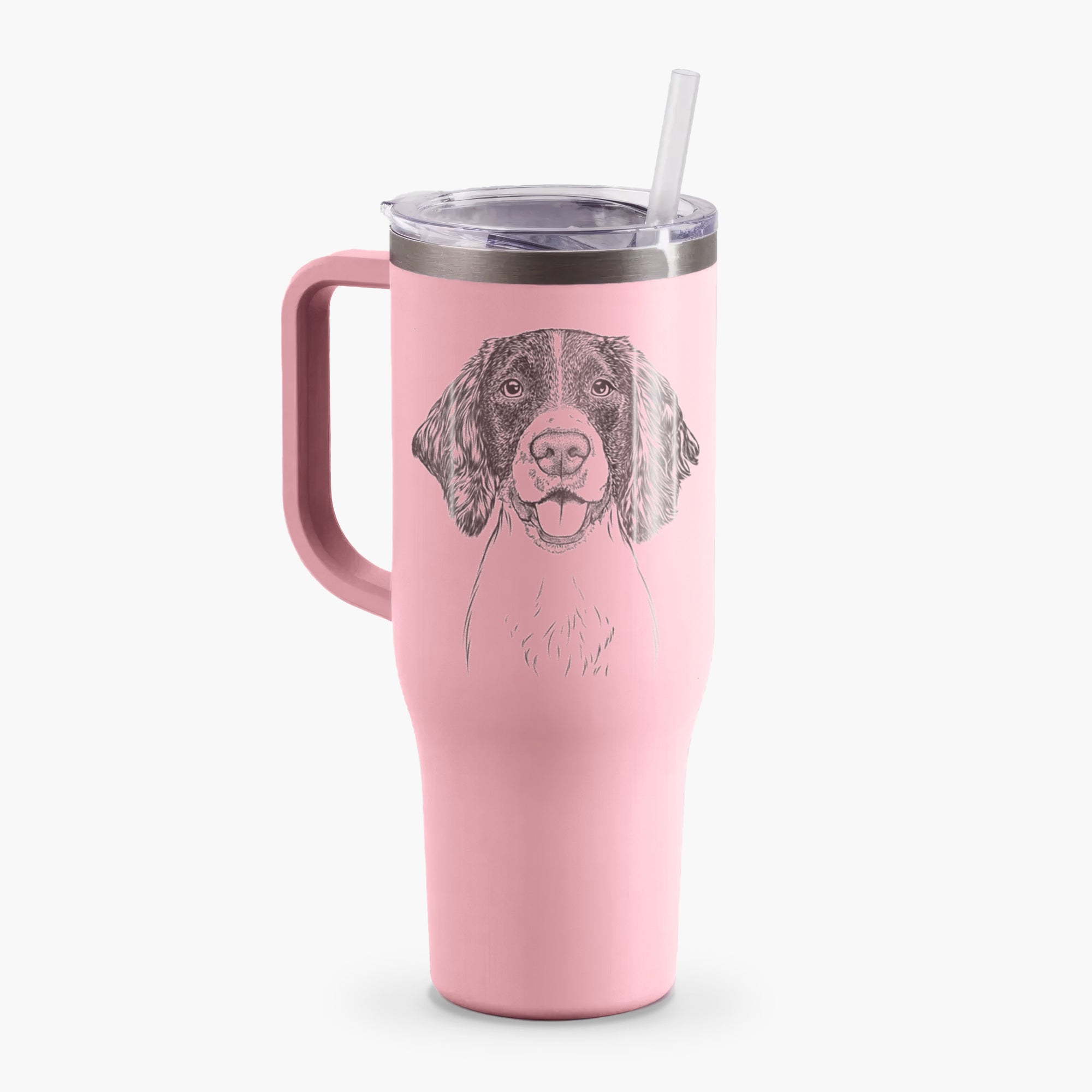 Ever the English Springer Spaniel - 40oz Tumbler with Handle