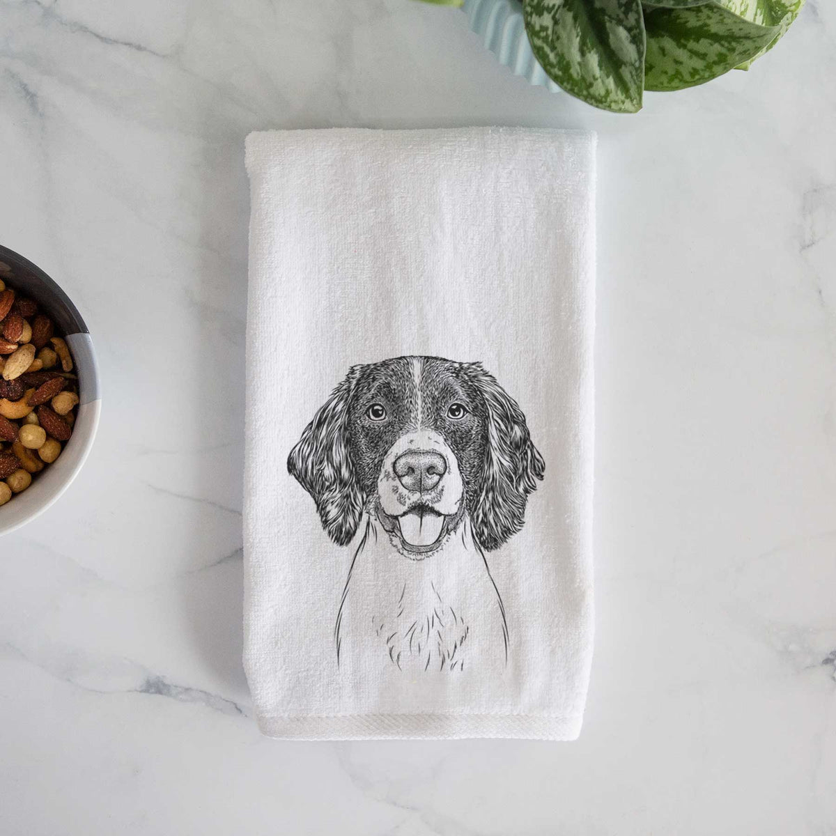 Ever the English Springer Spaniel Decorative Hand Towel