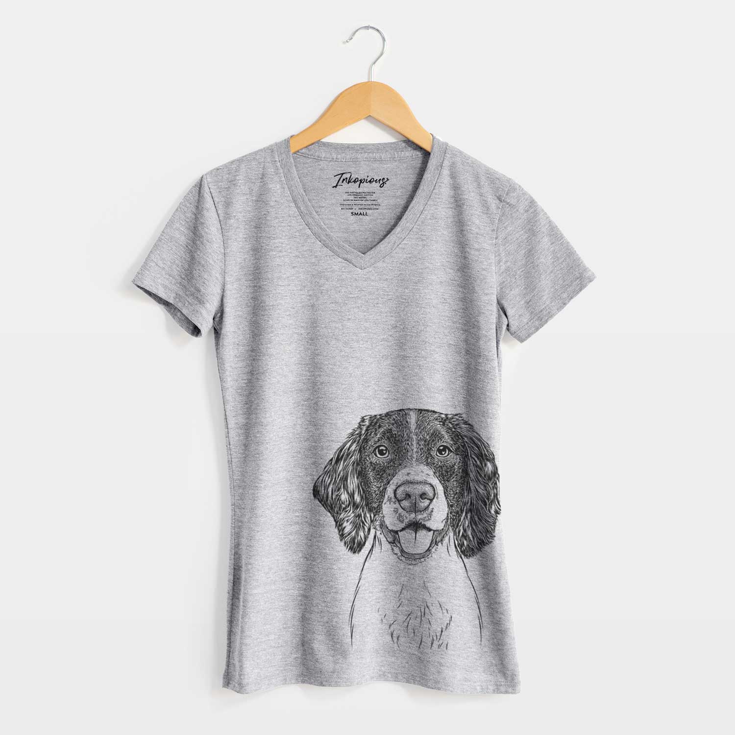 Bare Ever the English Springer Spaniel - Women's V-neck Shirt