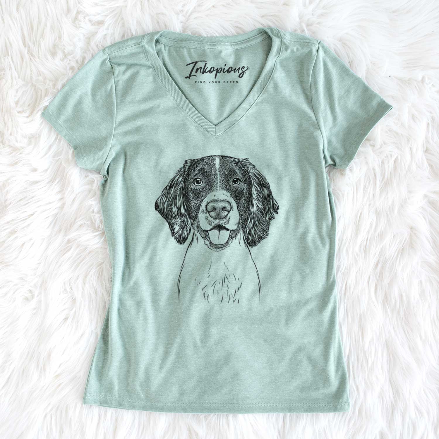 Bare Ever the English Springer Spaniel - Women's V-neck Shirt