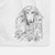 Fabio the Afghan Hound Decorative Hand Towel