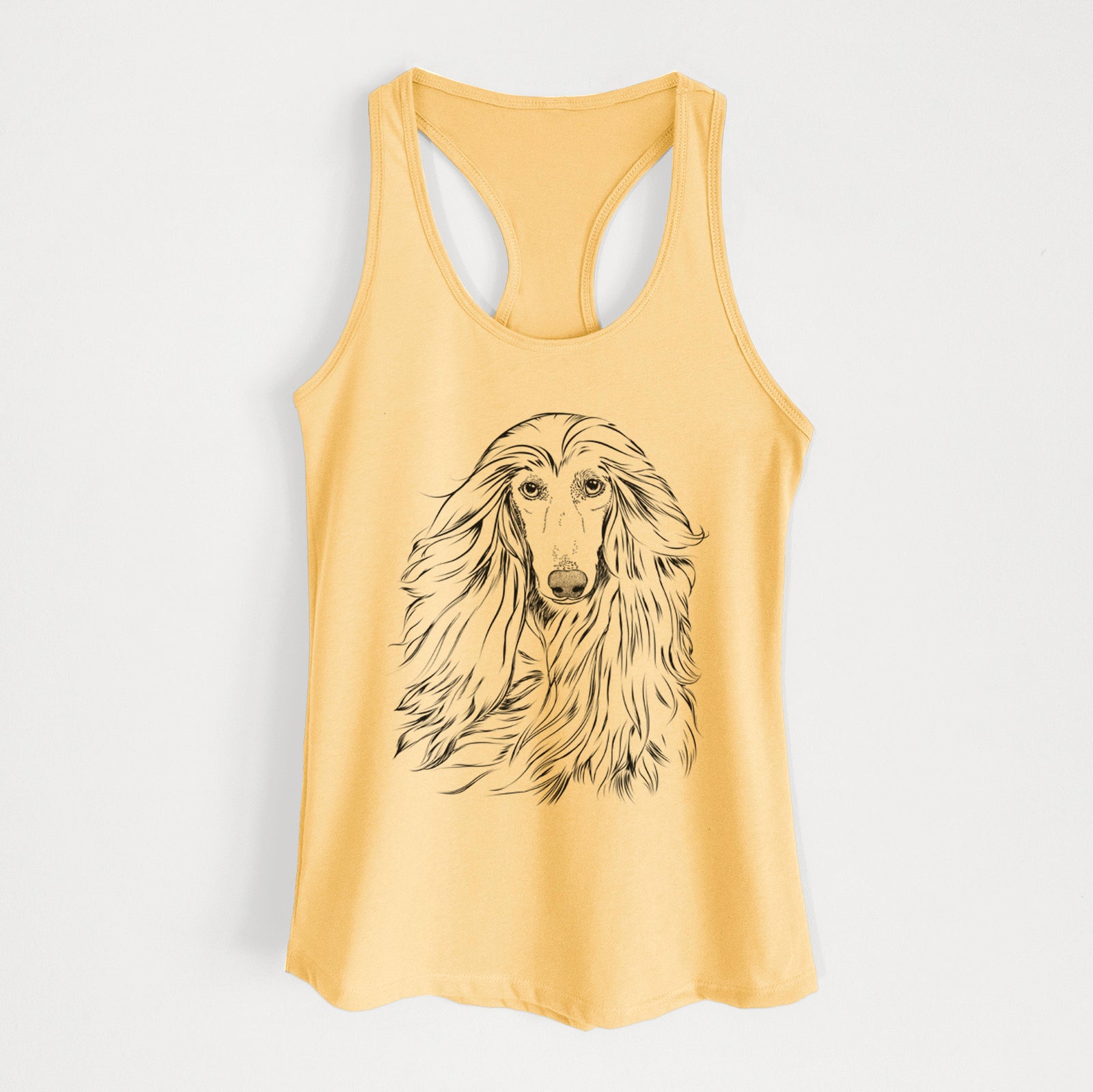 Fabio the Afghan Hound - Women's Racerback Tanktop