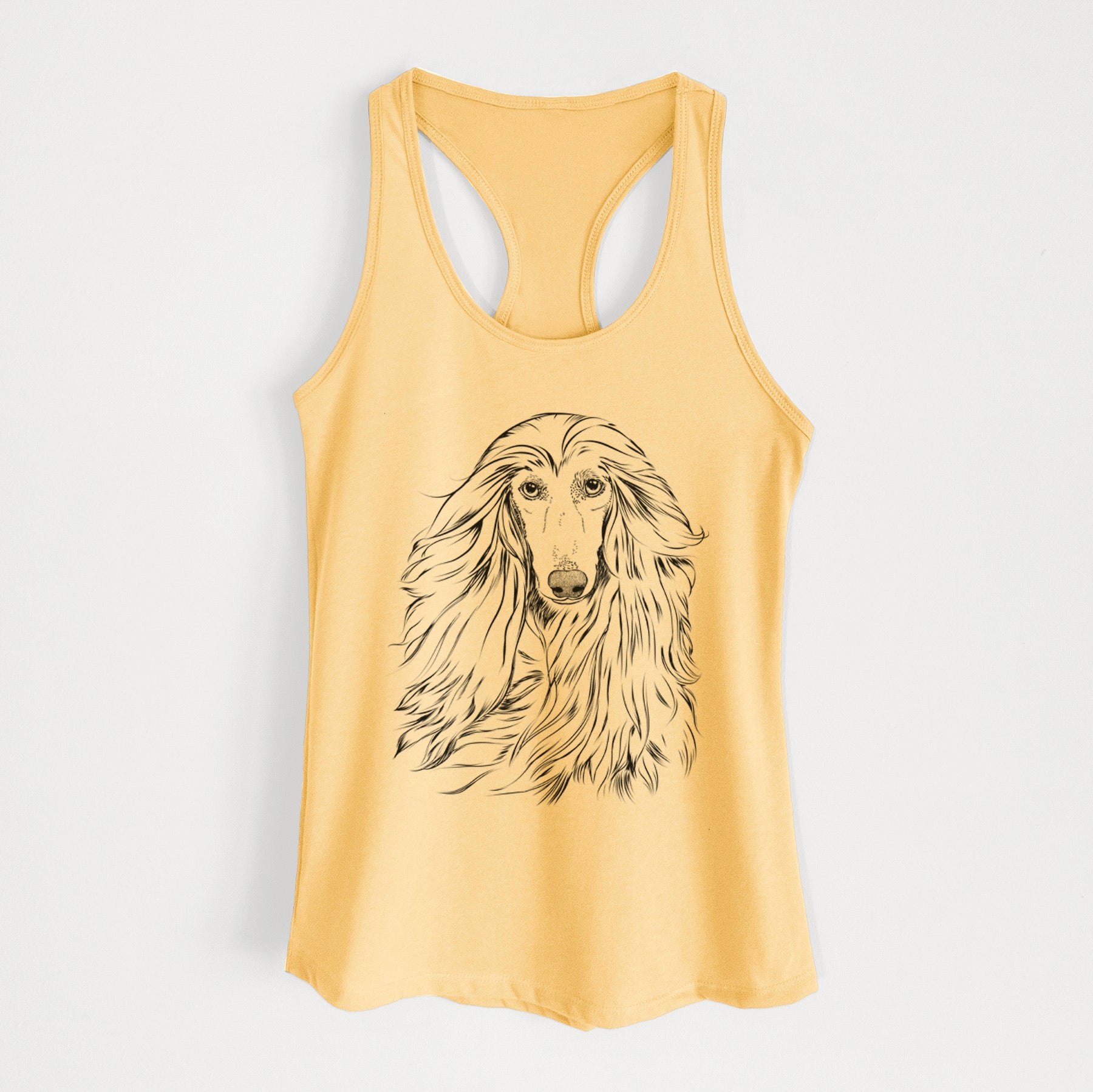 Fabio the Afghan Hound - Women's Racerback Tanktop