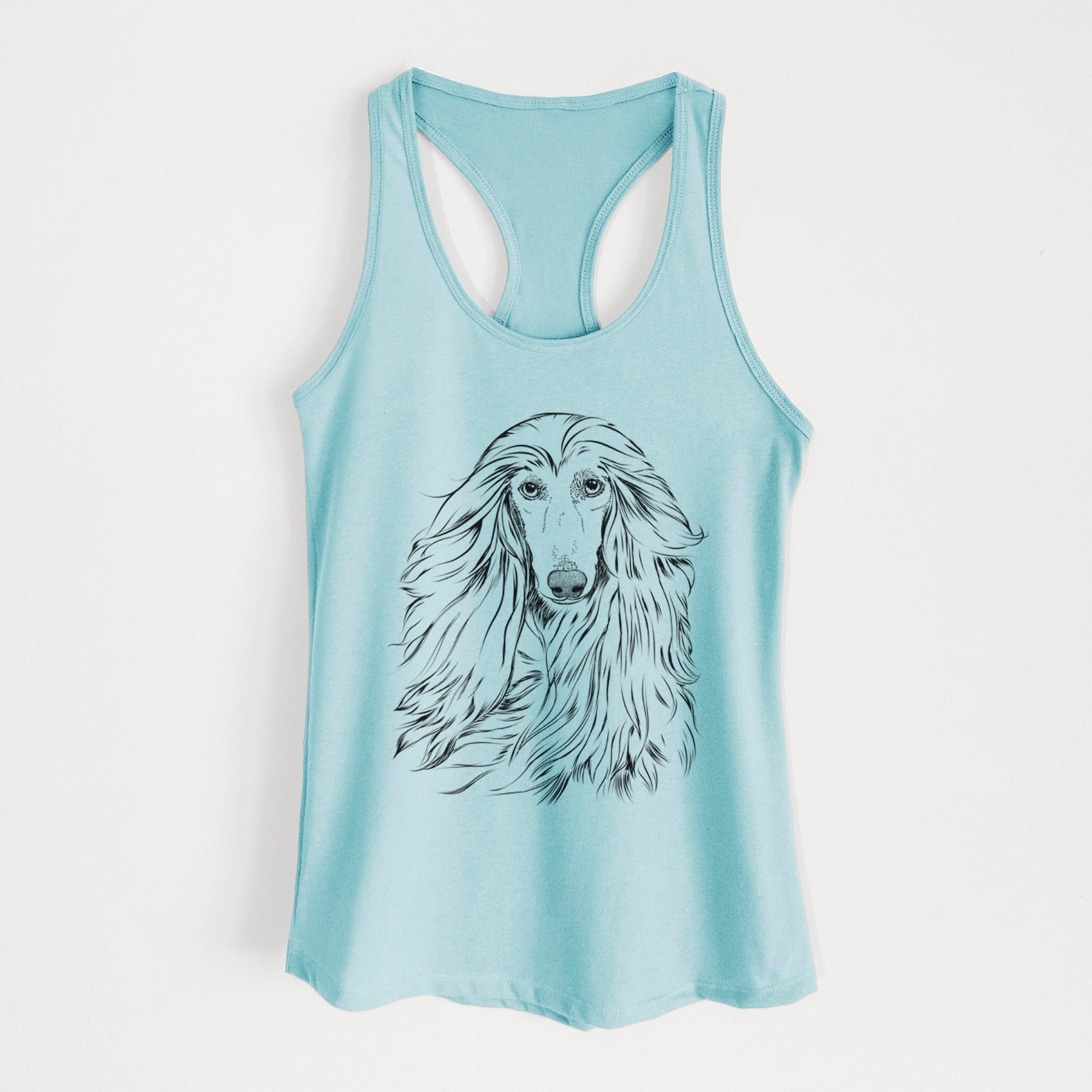 Fabio the Afghan Hound - Women's Racerback Tanktop