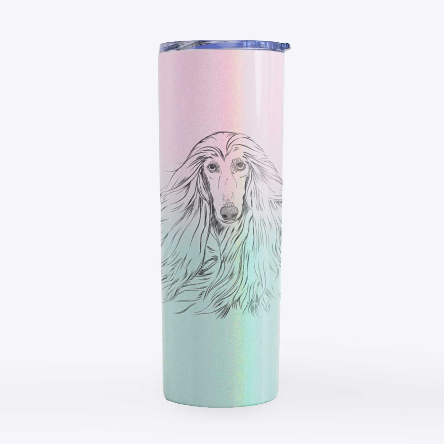 Fabio the Afghan Hound - 20oz Skinny Tumbler