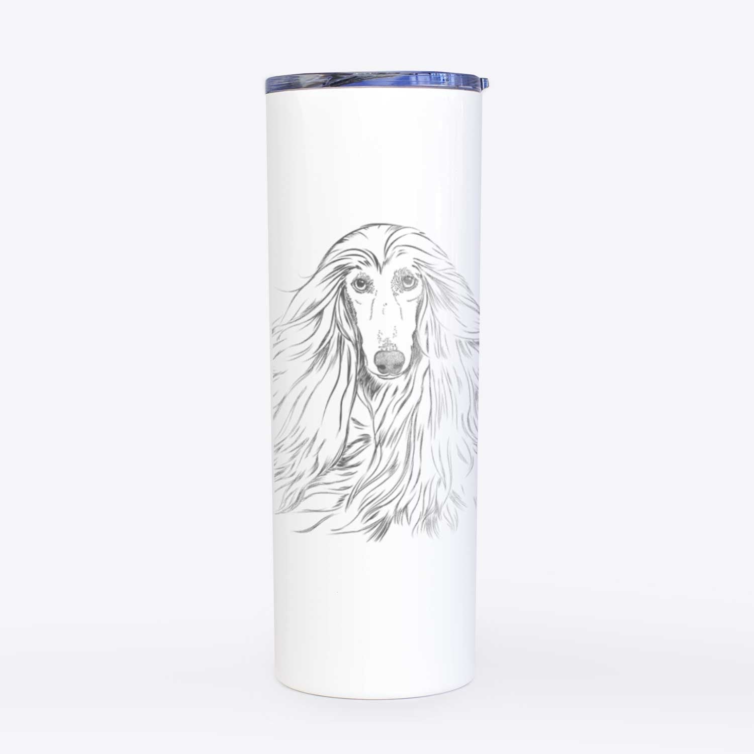 Fabio the Afghan Hound - 20oz Skinny Tumbler