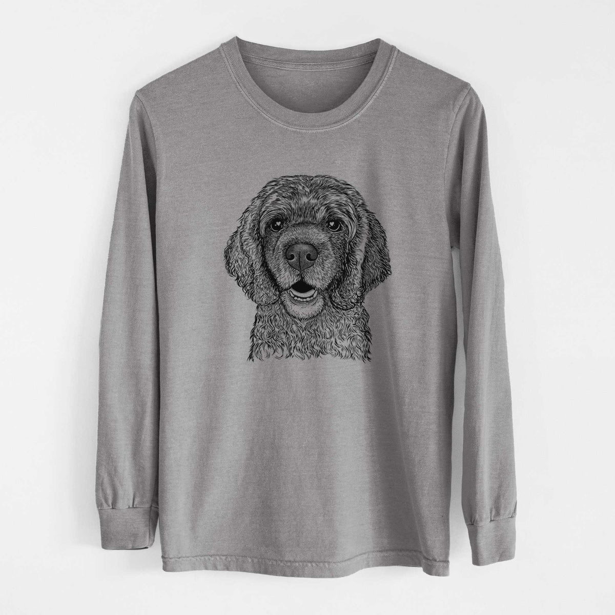 Bare Fannie Mae the Cocker Spaniel - Heavyweight 100% Cotton Long Sleeve