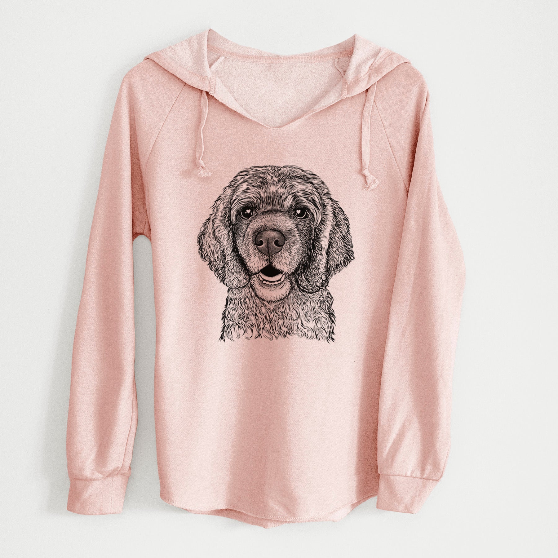 Bare Fannie Mae the Cocker Spaniel - Cali Wave Hooded Sweatshirt