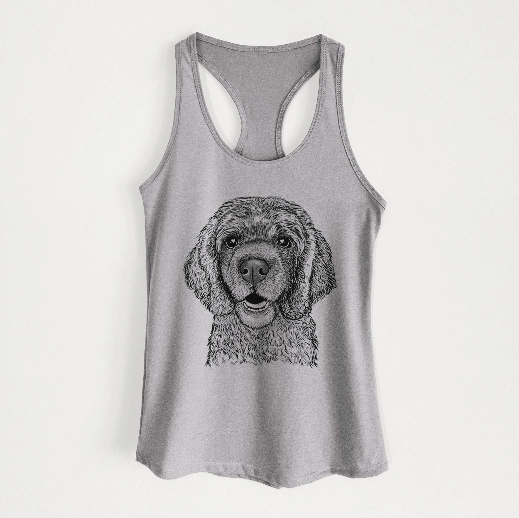 Fannie Mae the Cocker Spaniel - Women's Racerback Tanktop