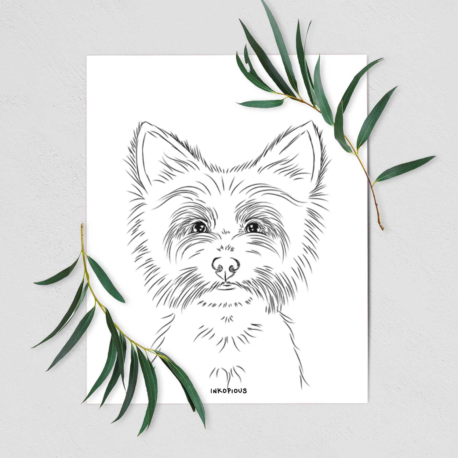 Farva the Yorkshire Terrier Art Print