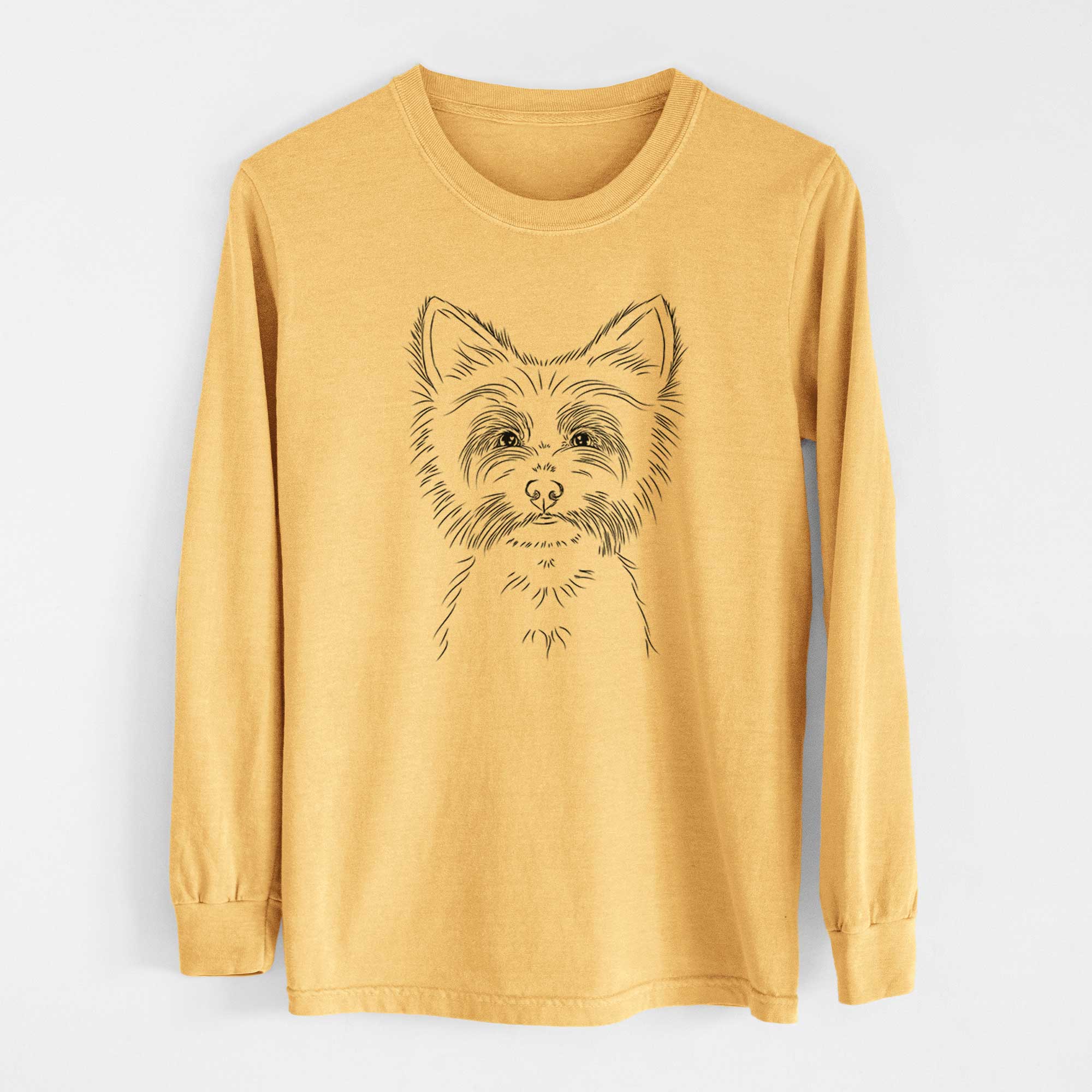 Bare Farva the Yorkshire Terrier - Heavyweight 100% Cotton Long Sleeve