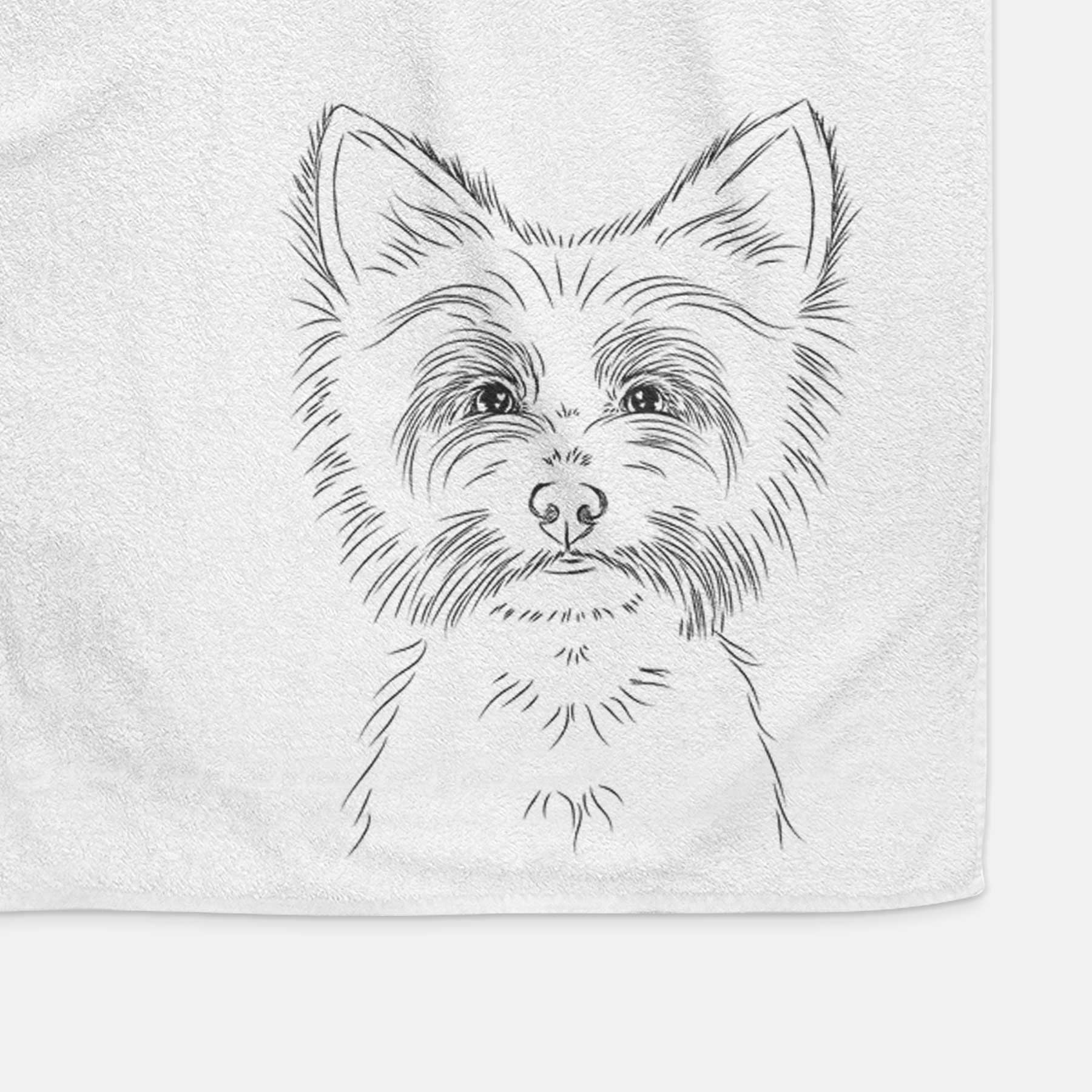 Farva the Yorkshire Terrier Decorative Hand Towel