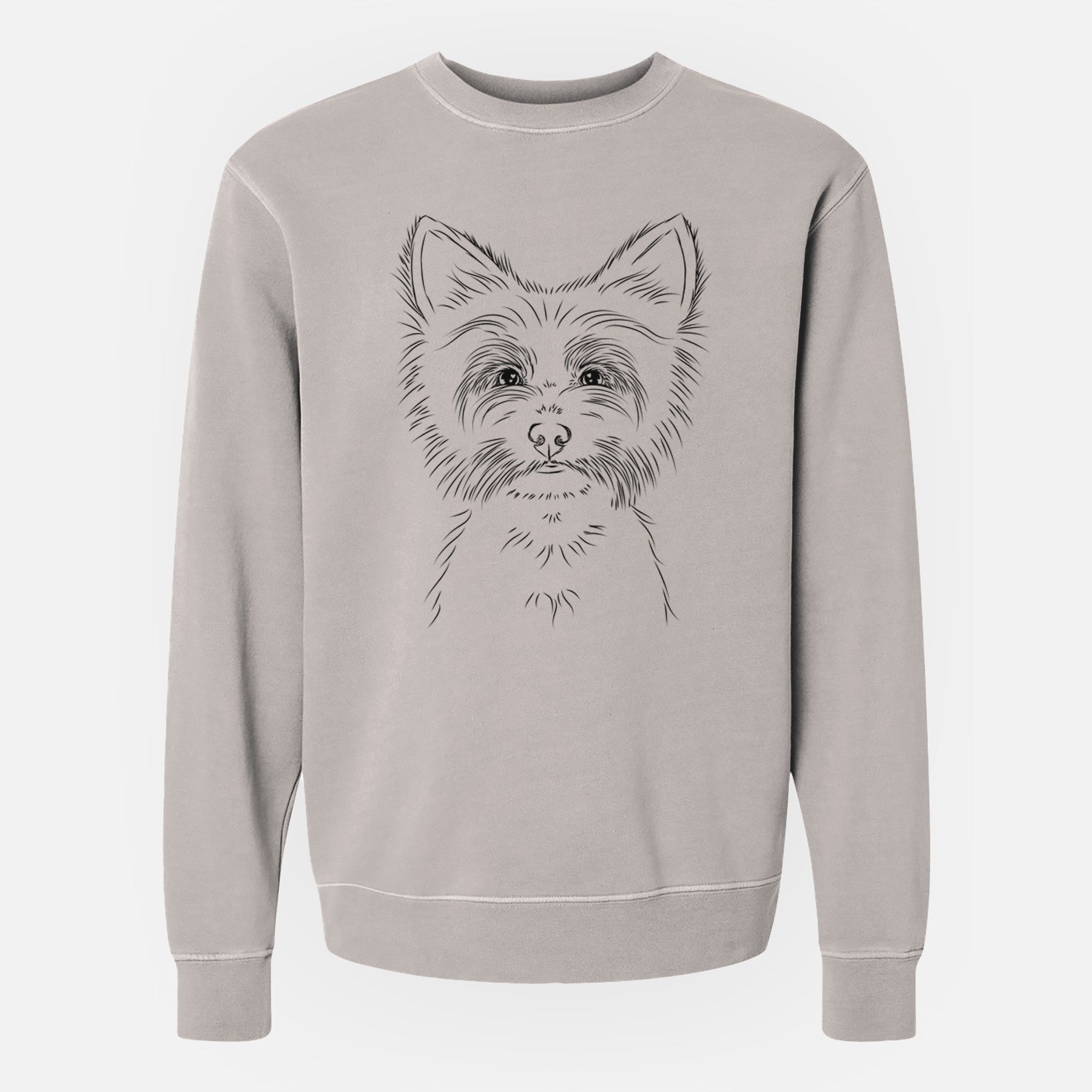 Bare Farva the Yorkshire Terrier - Unisex Pigment Dyed Crew Sweatshirt