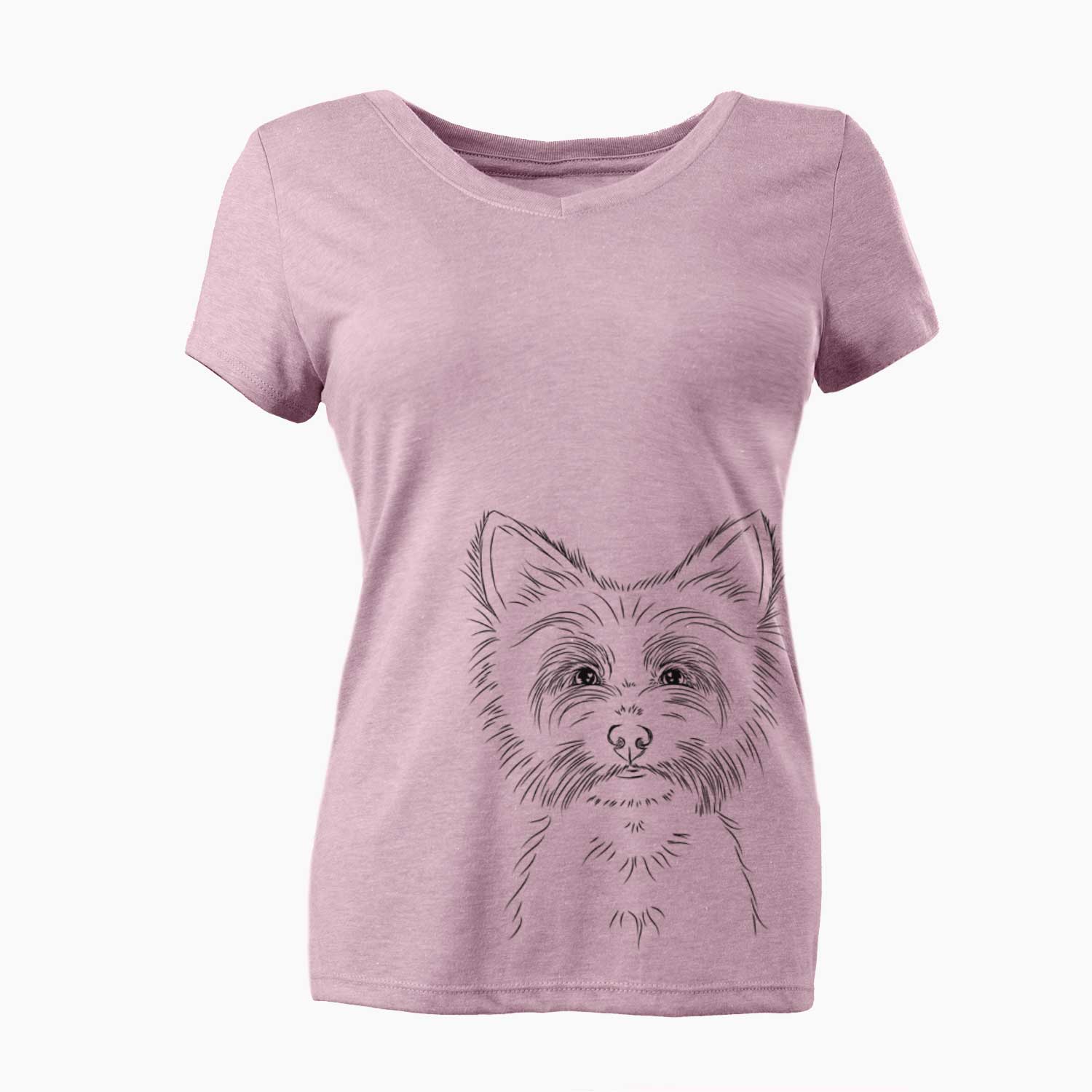 Bare Farva the Yorkshire Terrier - Women's V-neck Shirt