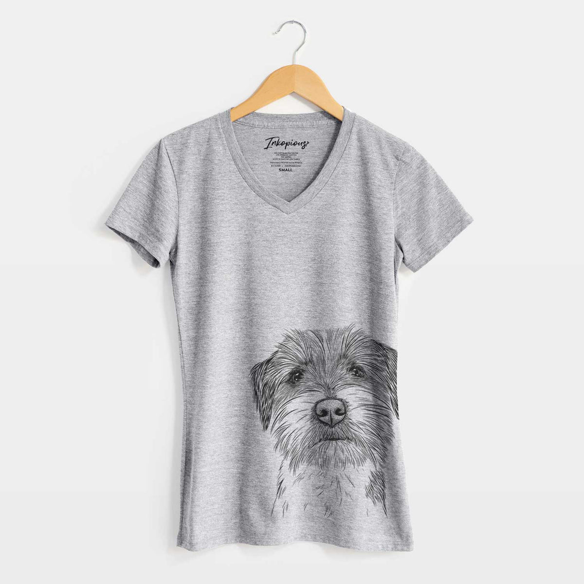 Bare Feis the Parson Russell Terrier - Women's V-neck Shirt