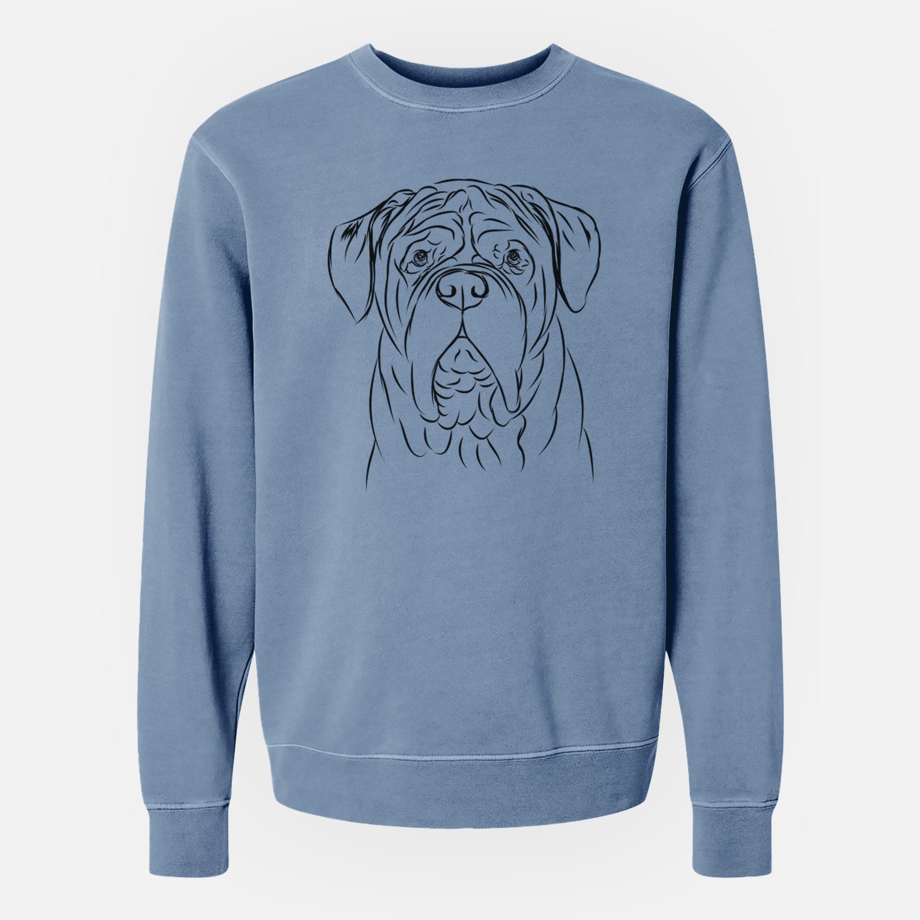 Bare Felix the Dogue de Bordeaux - Unisex Pigment Dyed Crew Sweatshirt