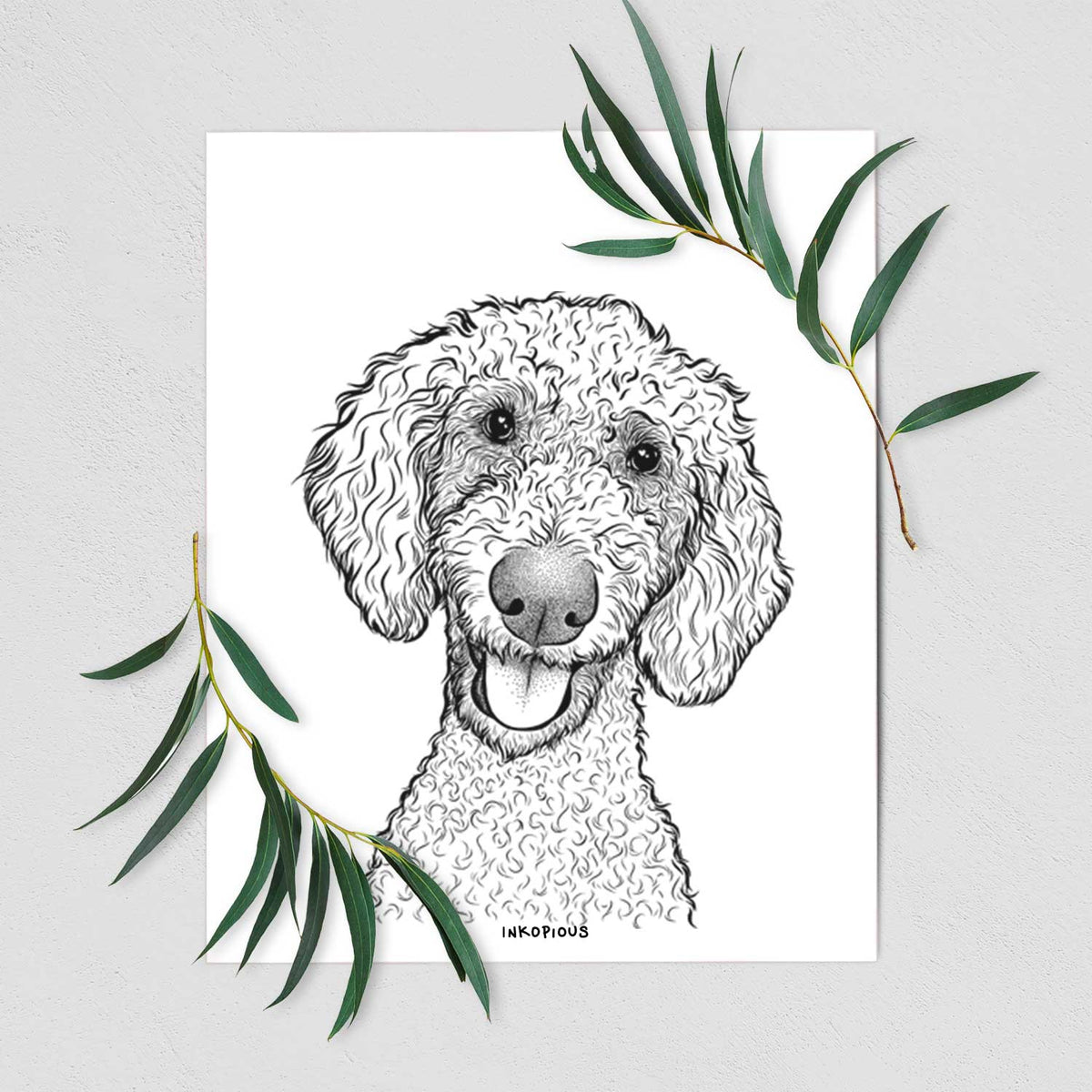 Fenway the Goldendoodle Art Print