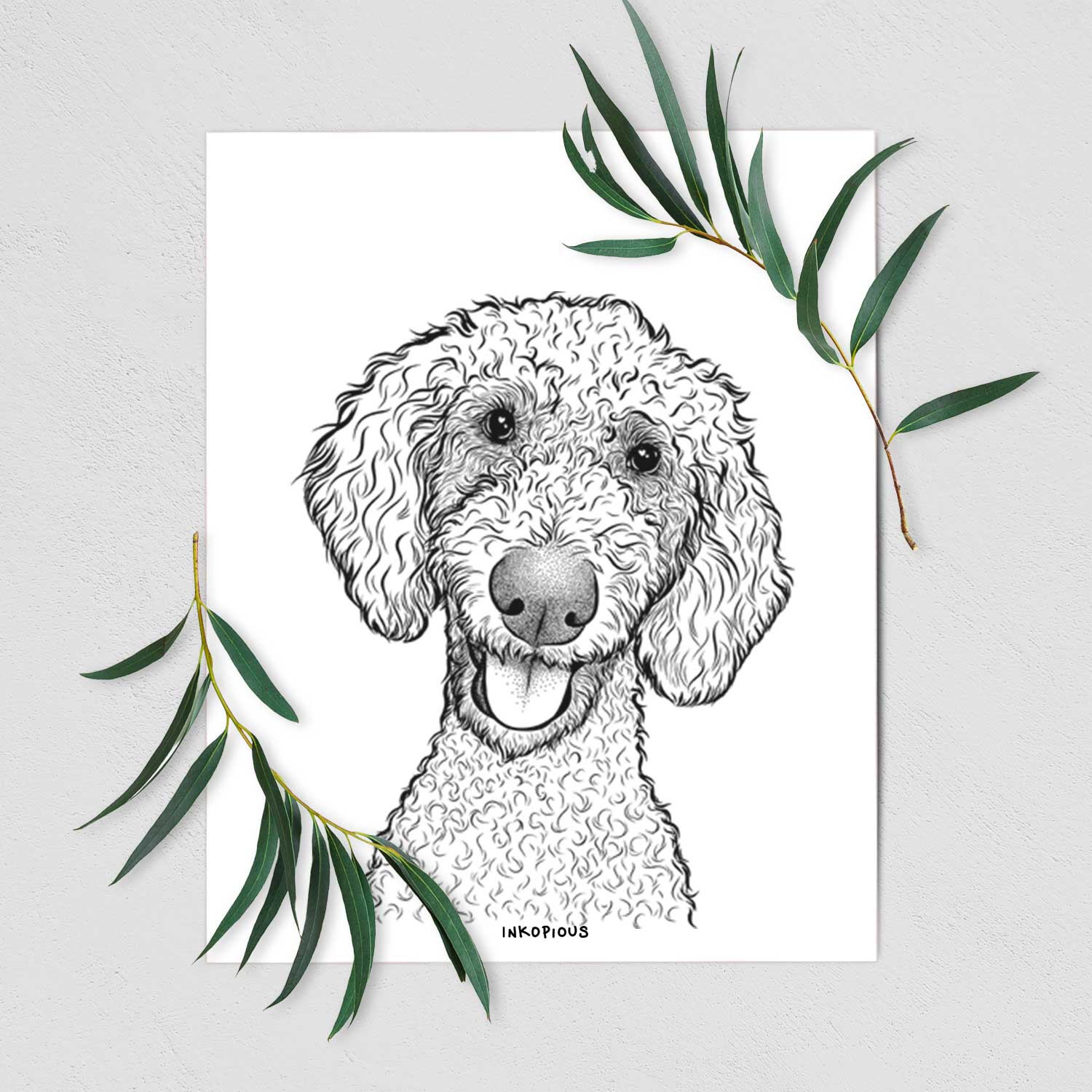 Fenway the Goldendoodle Art Print