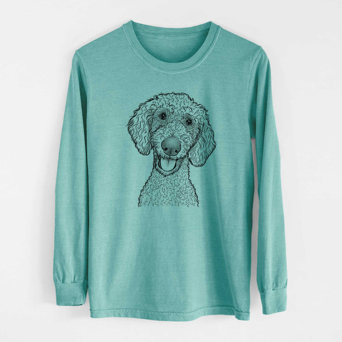 Bare Fenway the Goldendoodle - Heavyweight 100% Cotton Long Sleeve