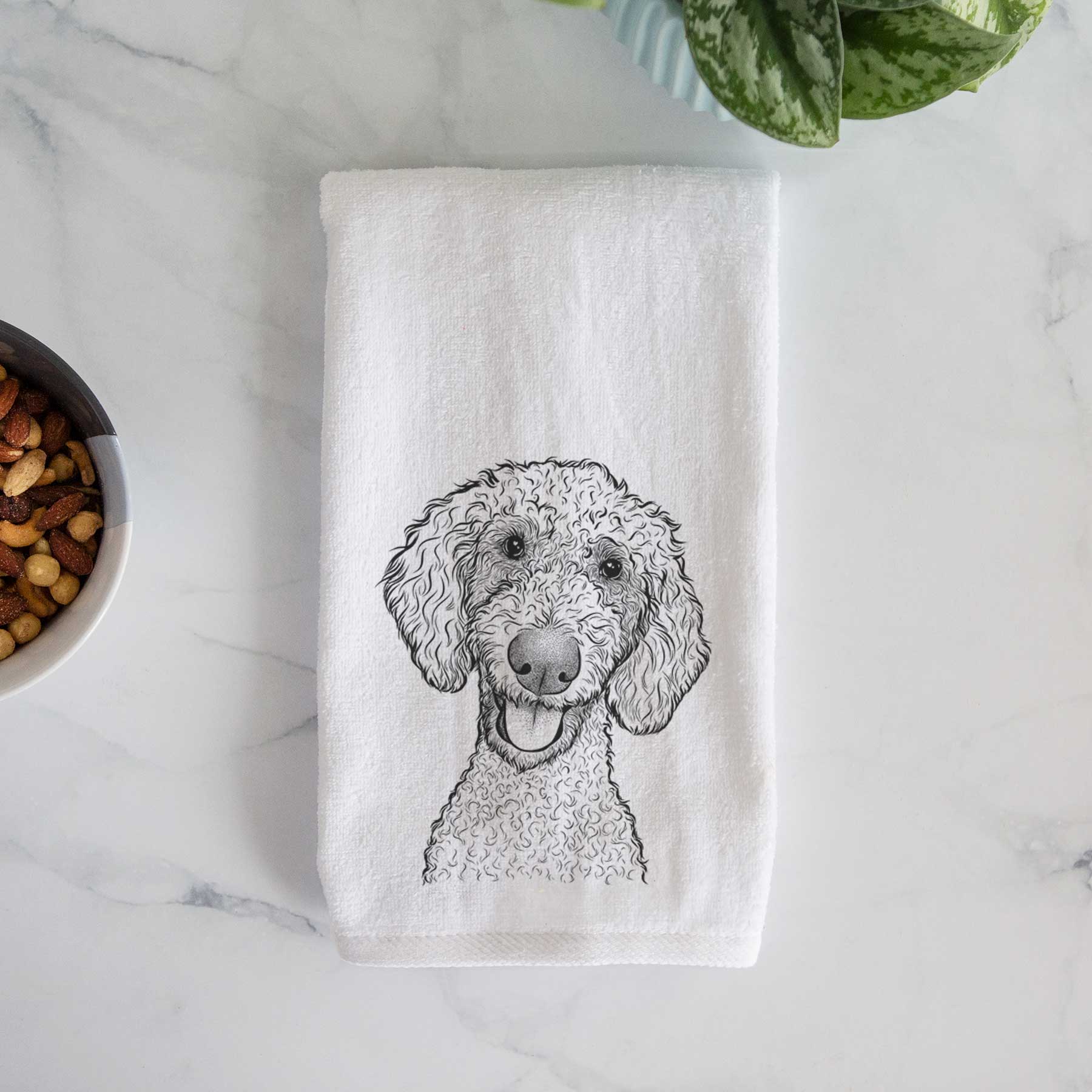 Fenway the Goldendoodle Decorative Hand Towel