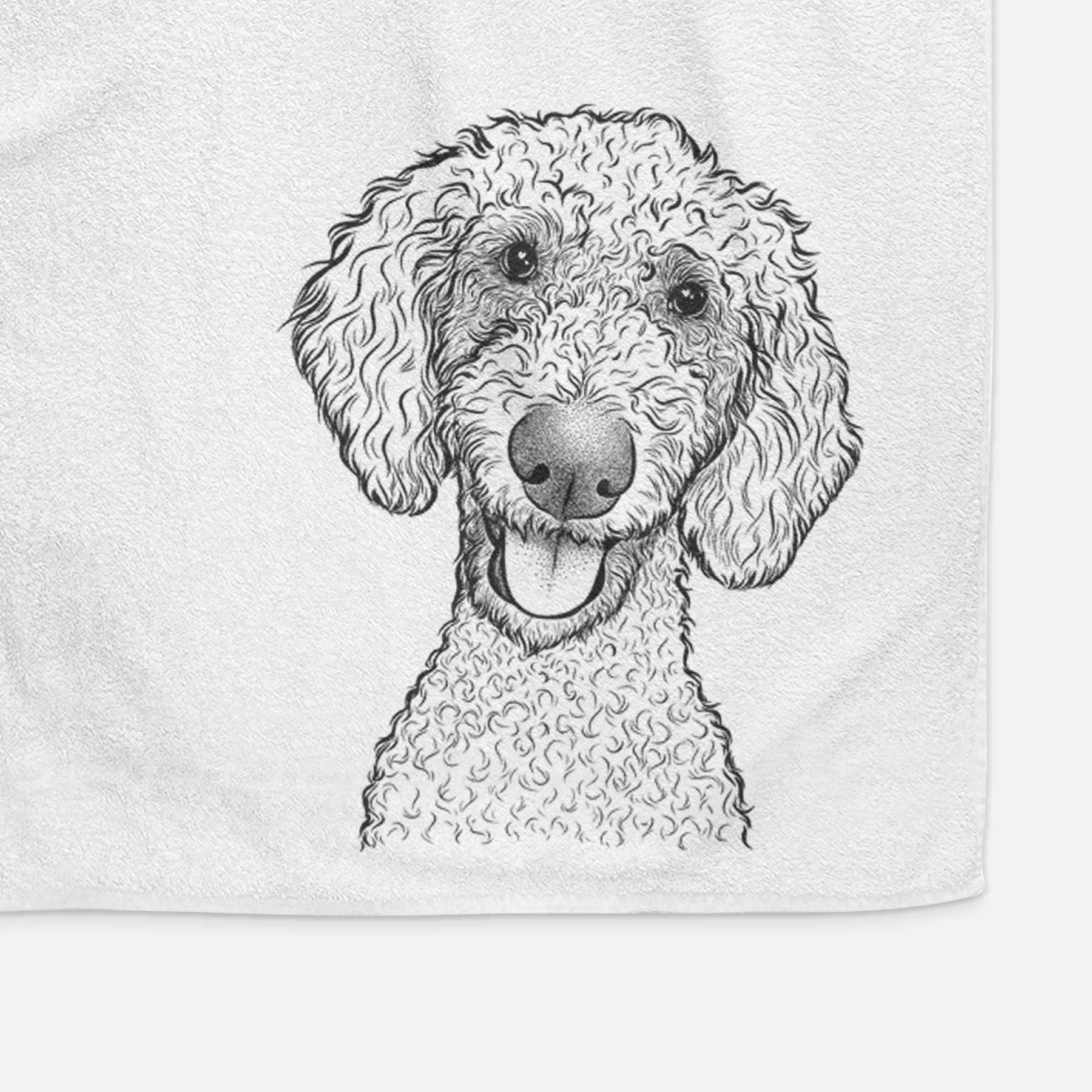 Fenway the Goldendoodle Decorative Hand Towel