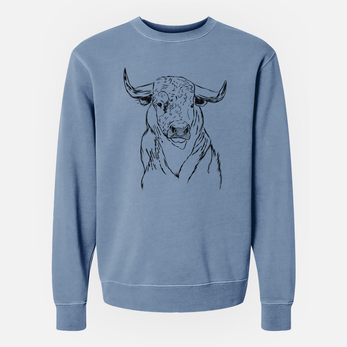 Bare Ferdinand the Bull - Unisex Pigment Dyed Crew Sweatshirt