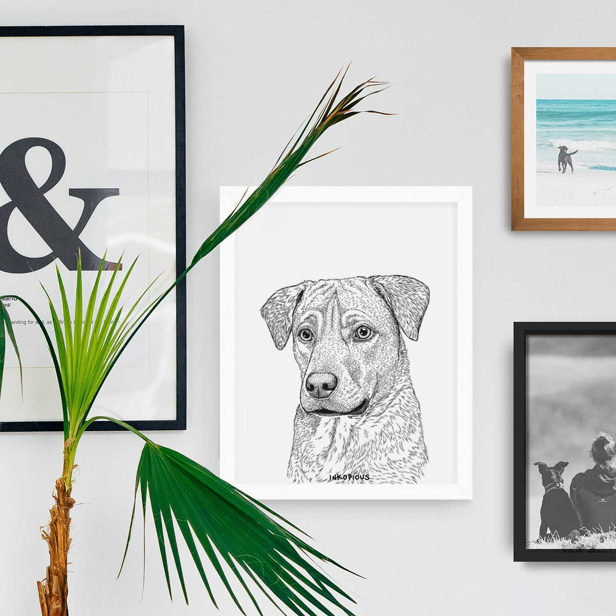 Feta the Mixed Breed Art Print