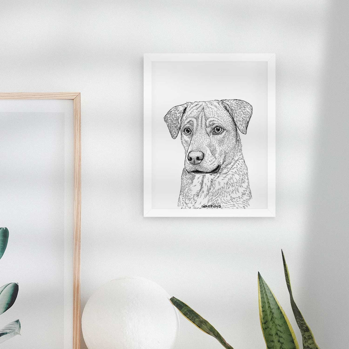 Feta the Mixed Breed Art Print