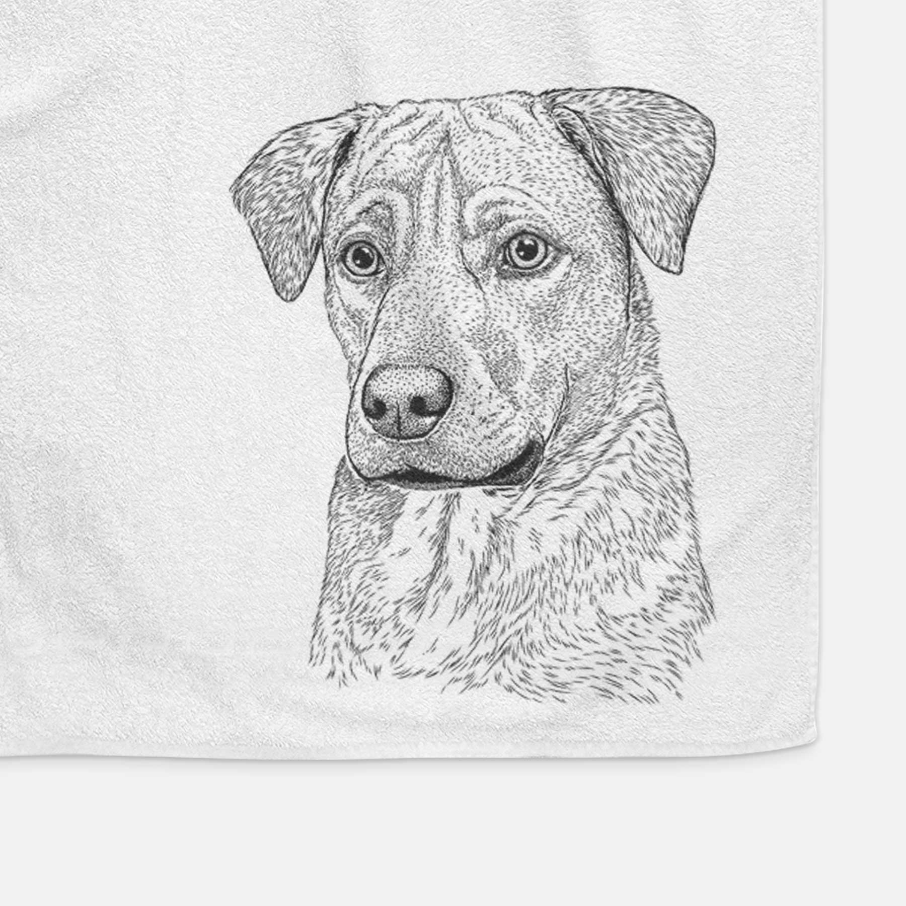 Feta the Mixed Breed Decorative Hand Towel